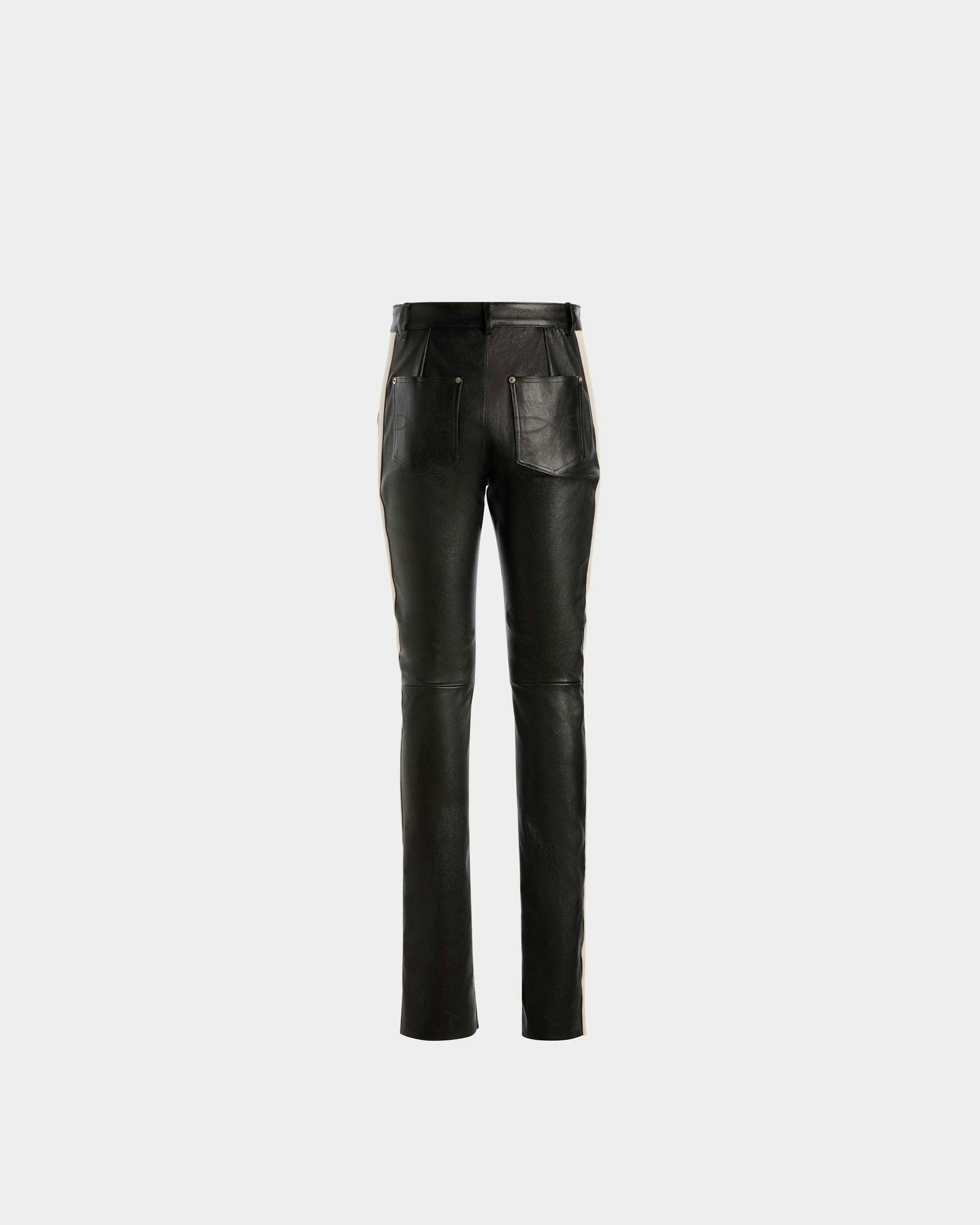 Nappa Stretch Trousers In Black Leather - Men's - Bally - 07
