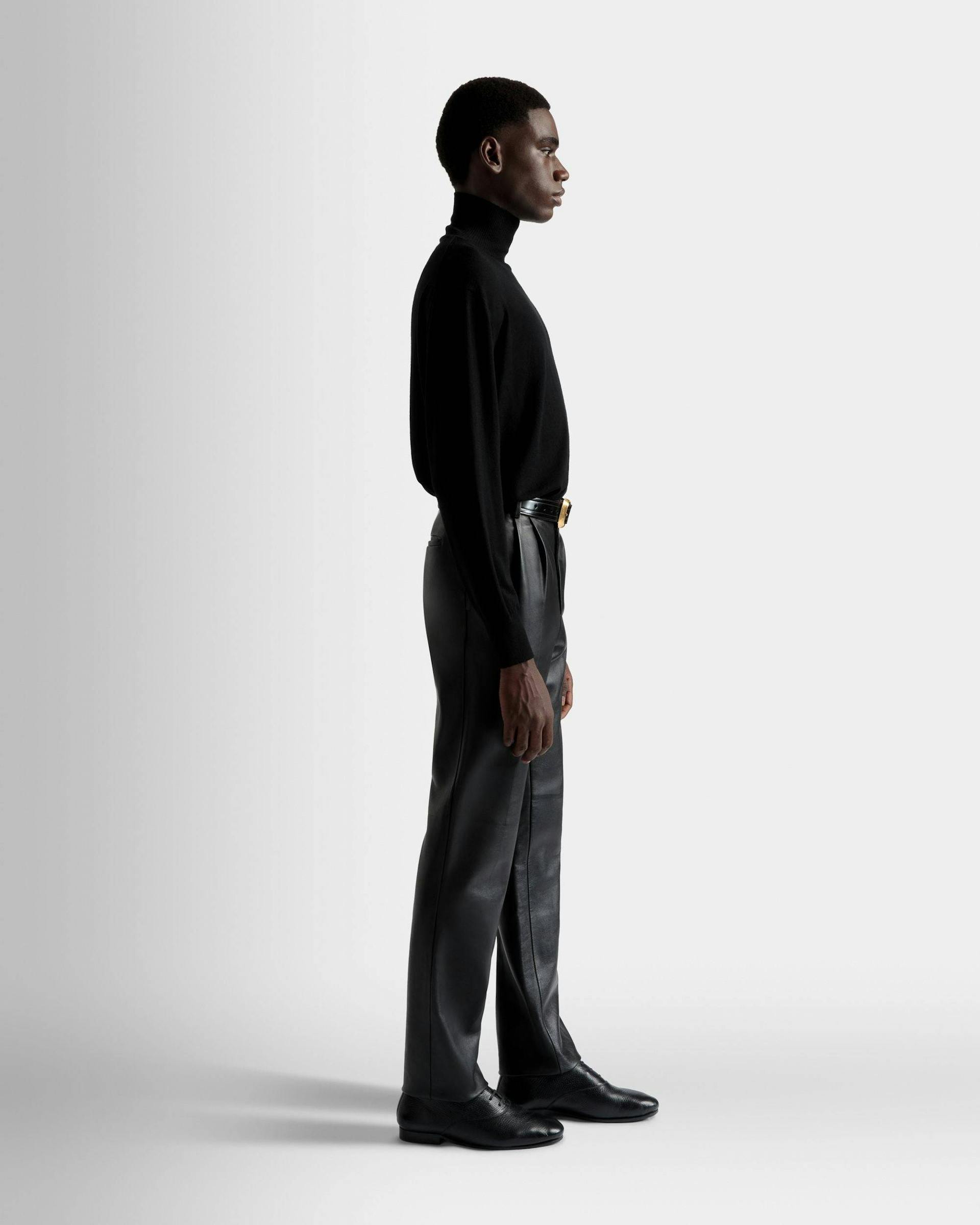 Leather Trousers In Black Leather - Men's - Bally - 05
