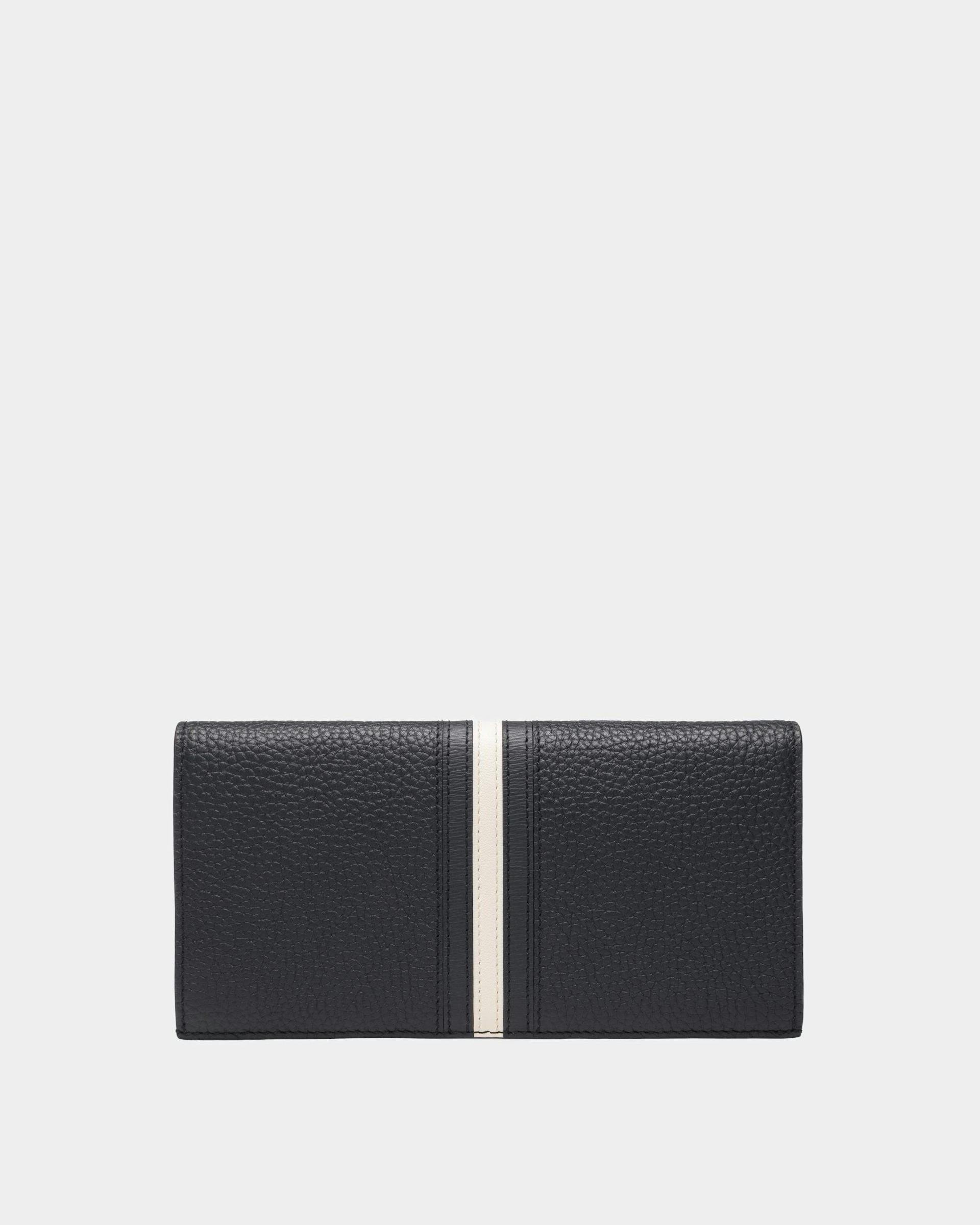 Ribbon Continental Wallet In Midnight Leather - Men's - Bally - 02