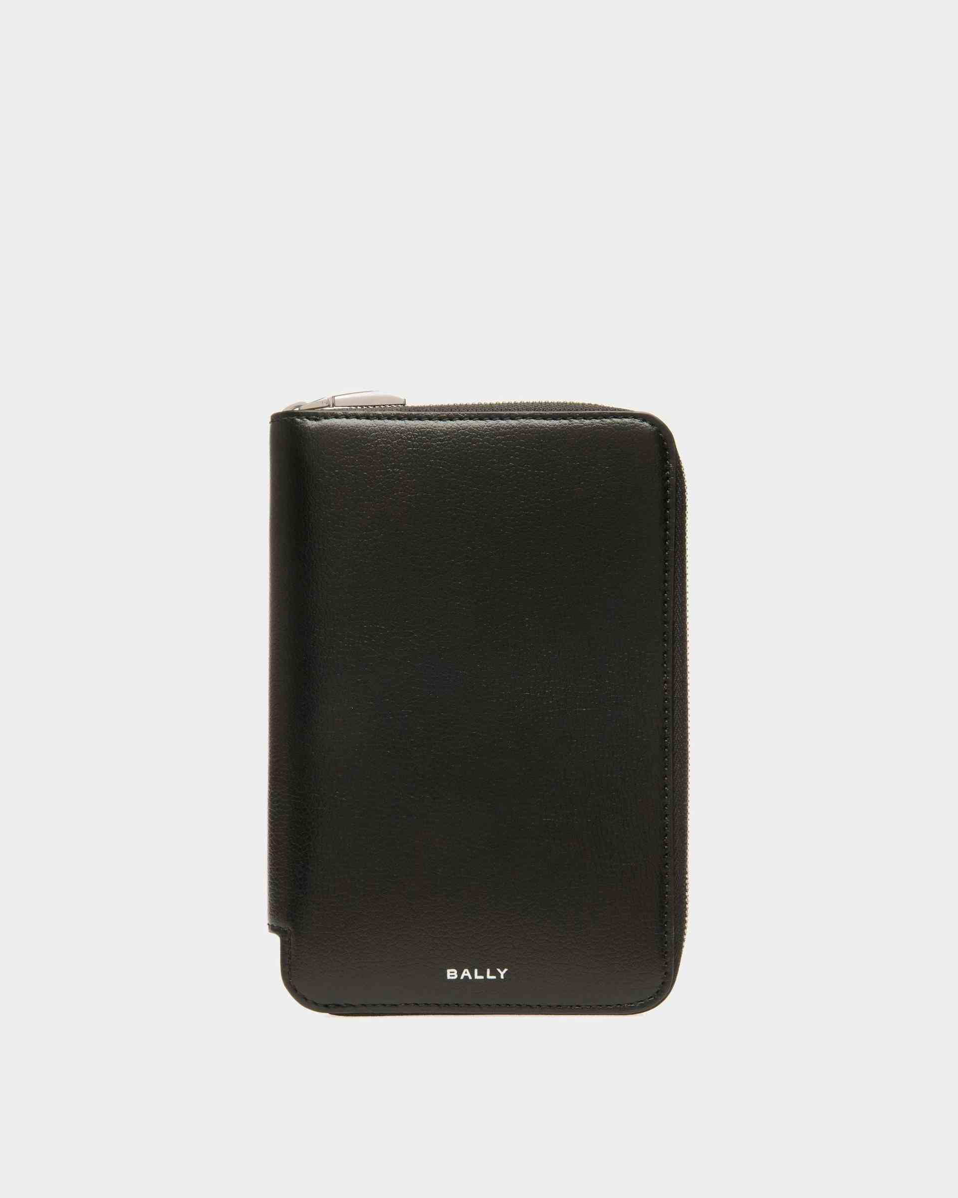 Banque Travel Wallet In Black Leather - Men's - Bally