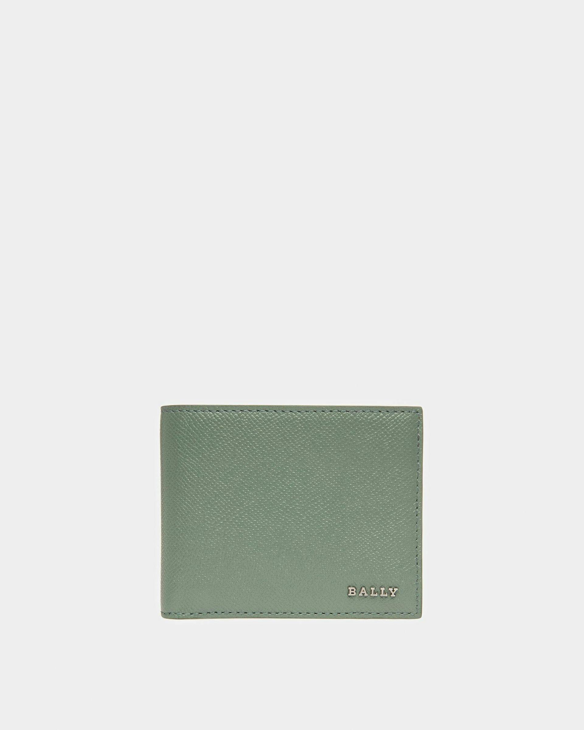 Bollen Leather Wallet In Sage And Black - Men's - Bally - 01