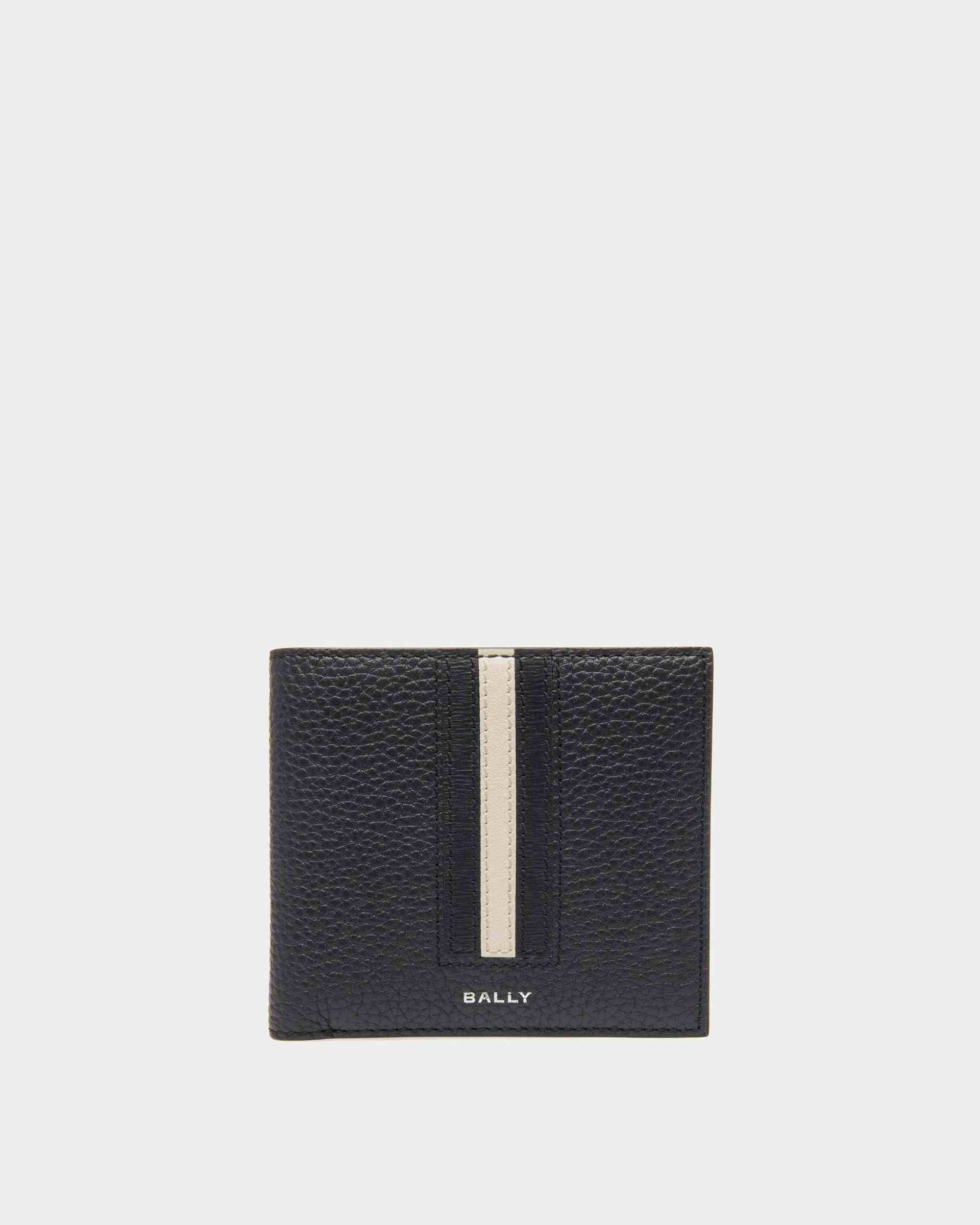 Ribbon Wallet In Midnight Leather - Men's - Bally