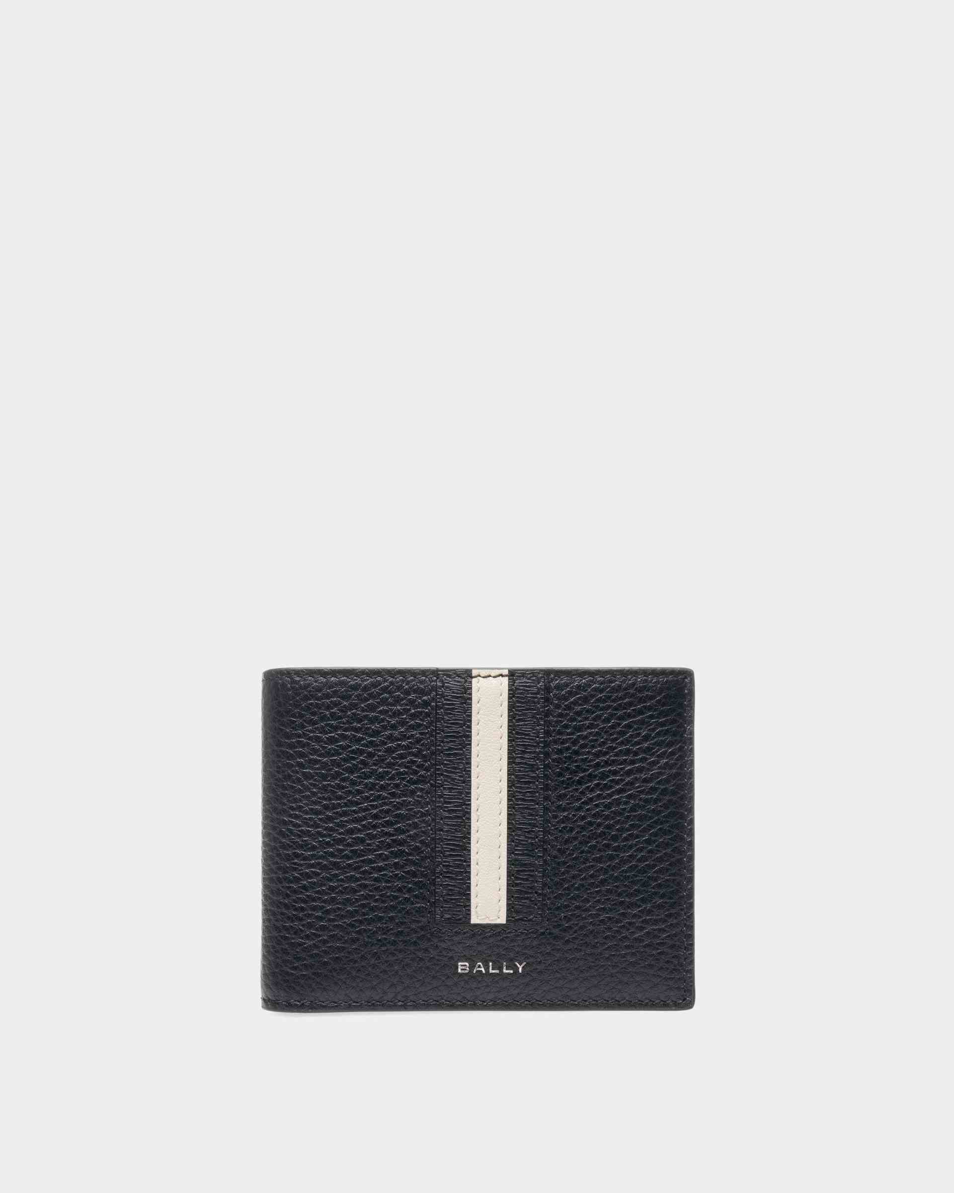 Ribbon Wallet In Midnight Leather - Men's - Bally
