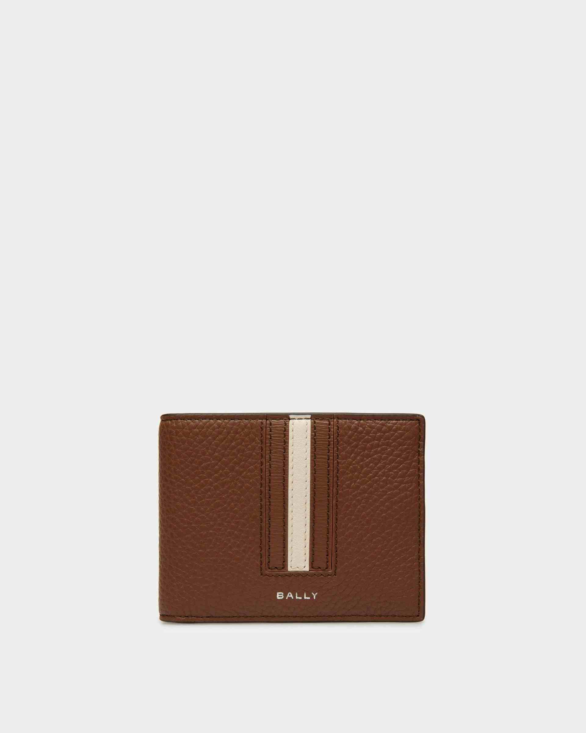 Ribbon Wallet In Brown Leather - Men's - Bally