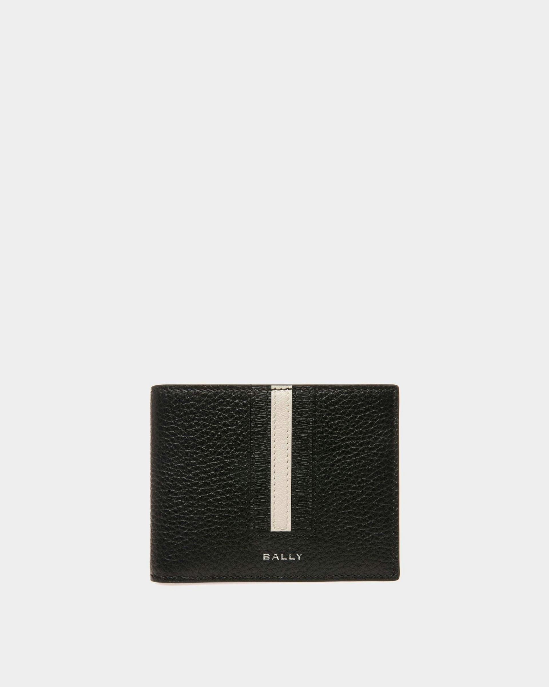 Ribbon Wallet In Black Leather - Men's - Bally - 01
