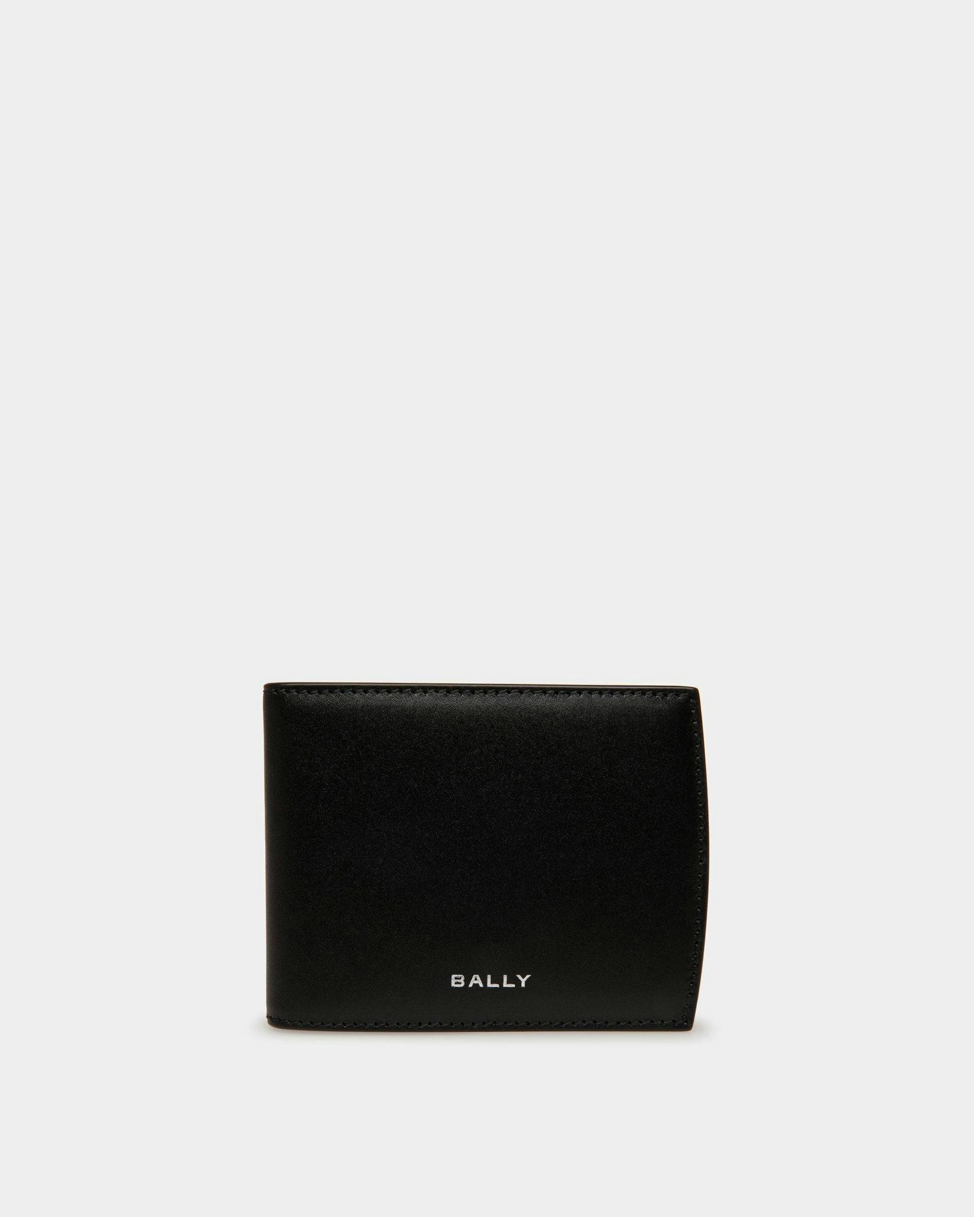 Men's Busy Bally Bifold Wallet in Black Leather | Bally | Still Life Front