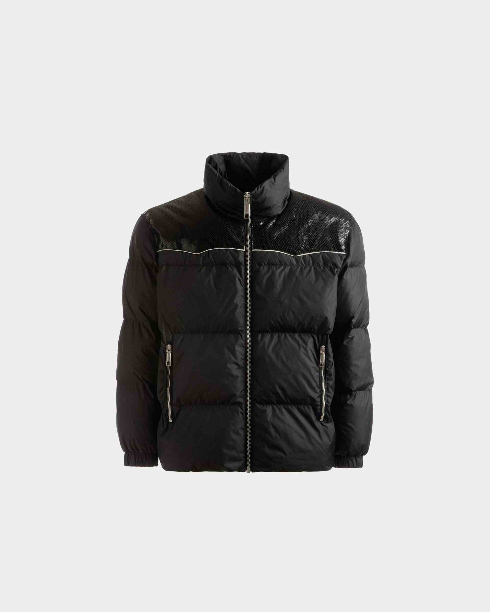 Puffer Jacket In Black Nylon - Men's - Bally