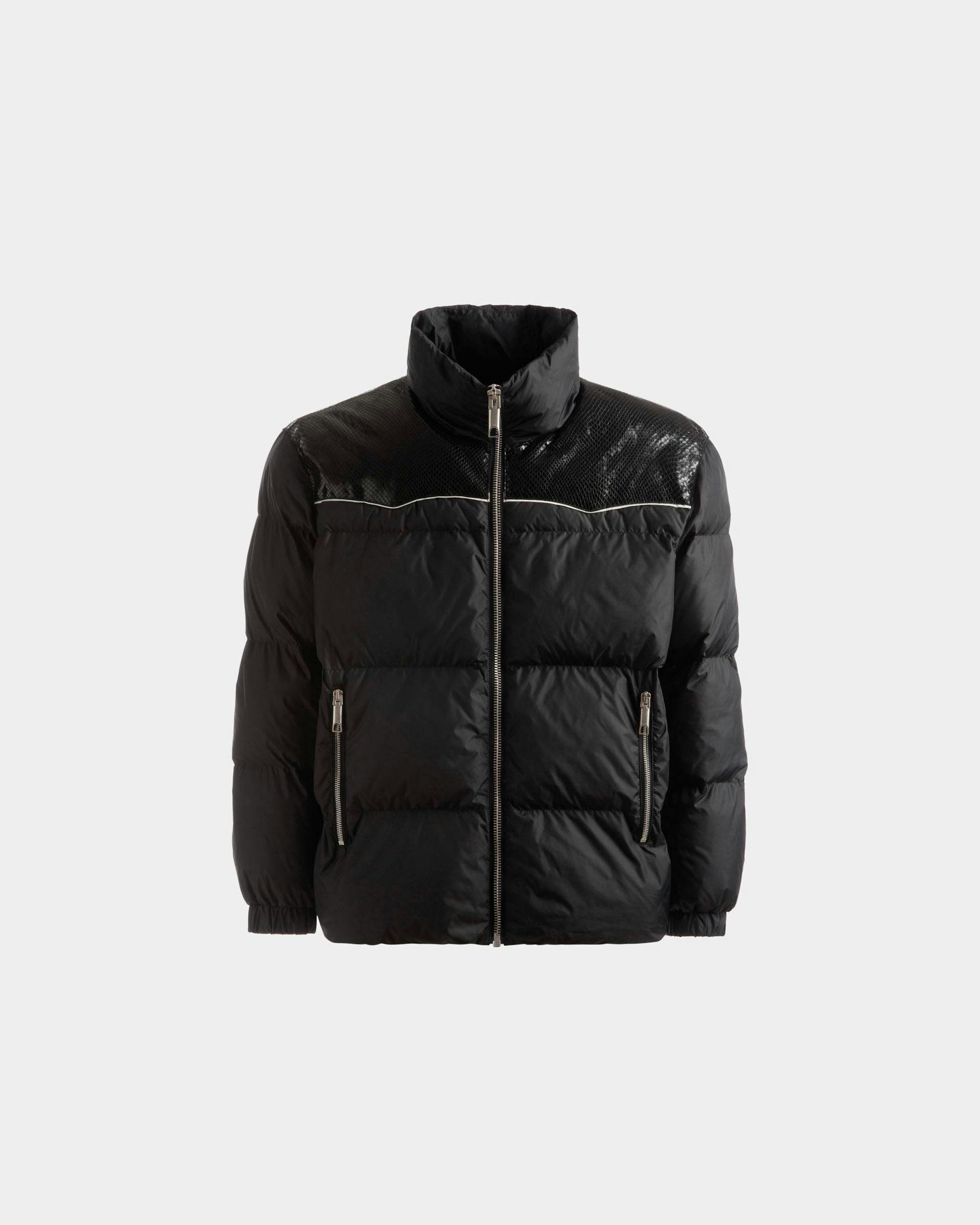 Puffer Jacket In Black Nylon - Men's - Bally - 01