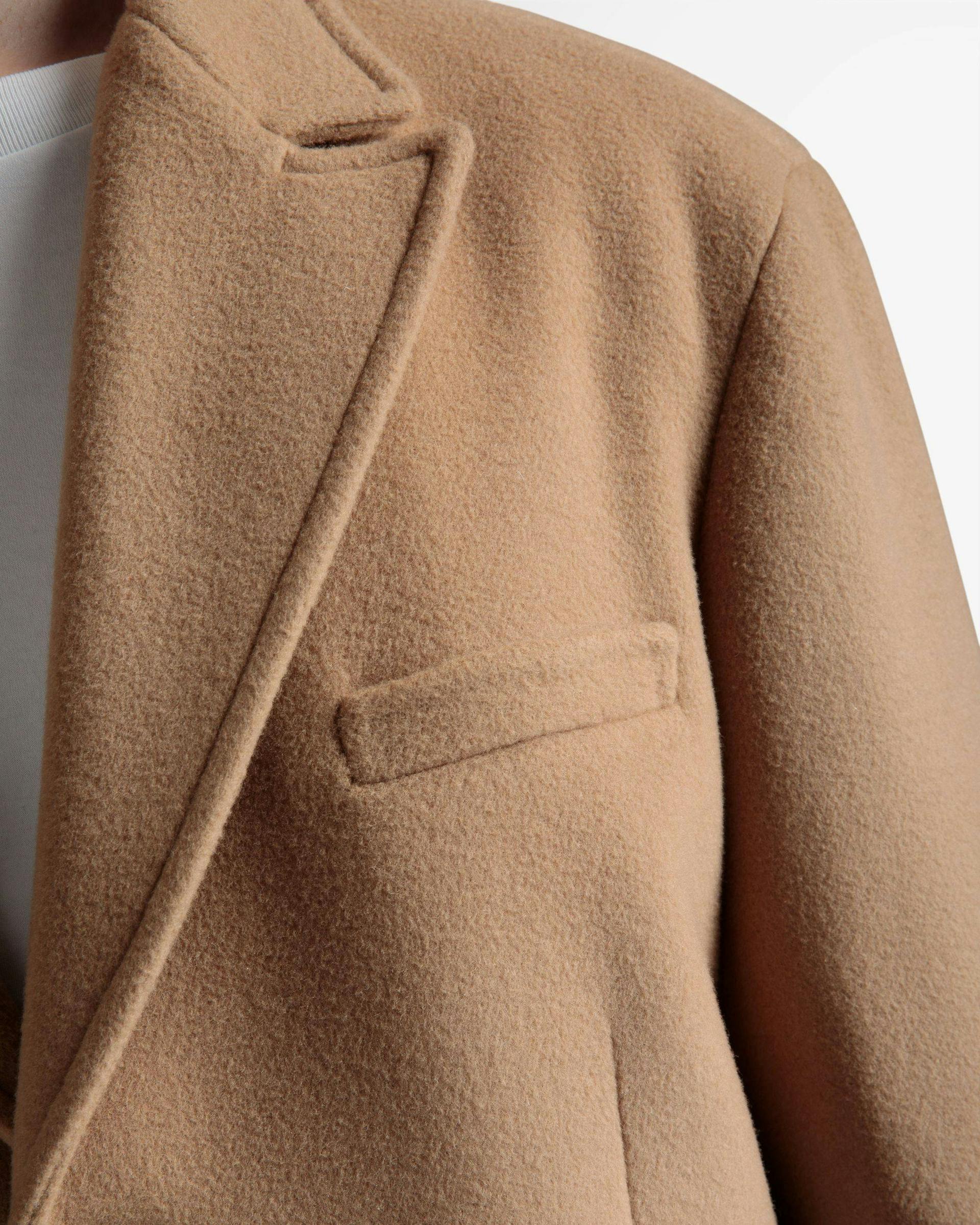 Single-Breasted Jacket In Camel Cashmere Mix - Men's - Bally - 03