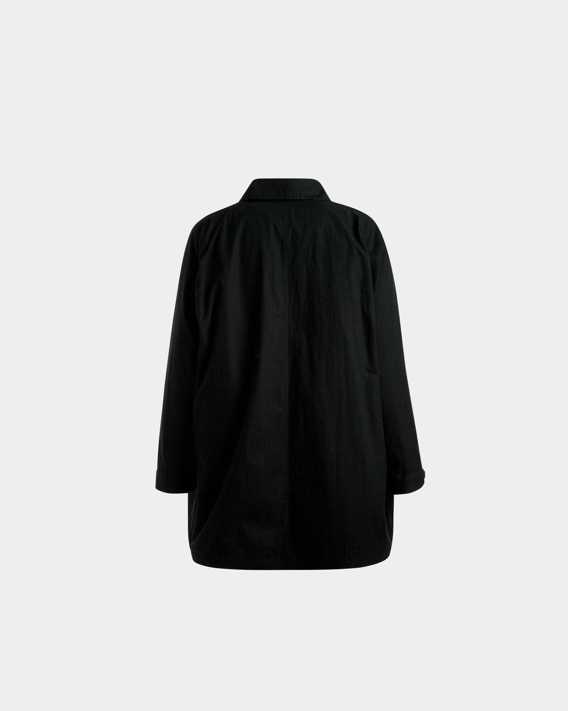 Duster Coat In Black Polyamide - Men's - Bally - 07