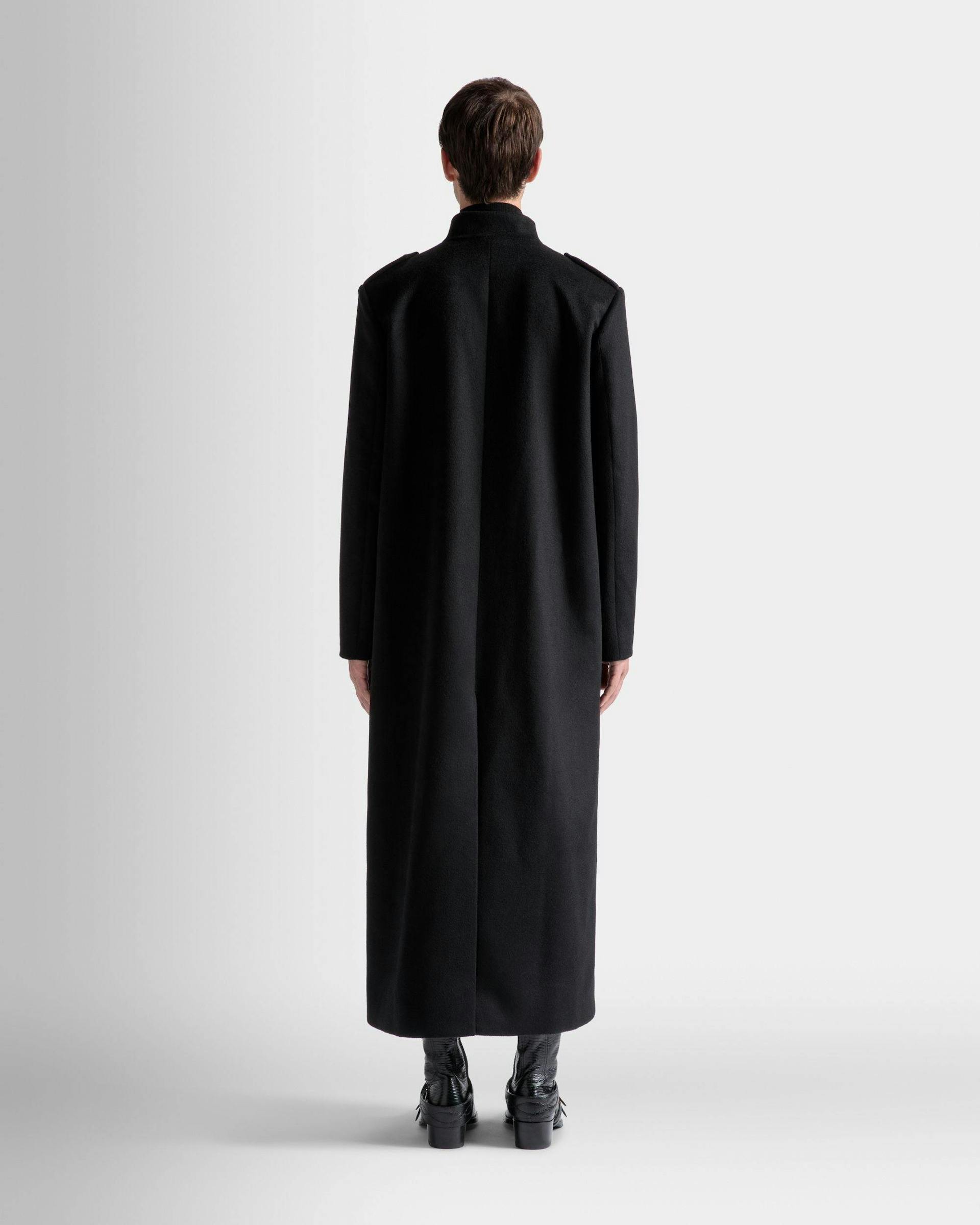 Long Utility Coat In Black Wool - Men's - Bally - 06