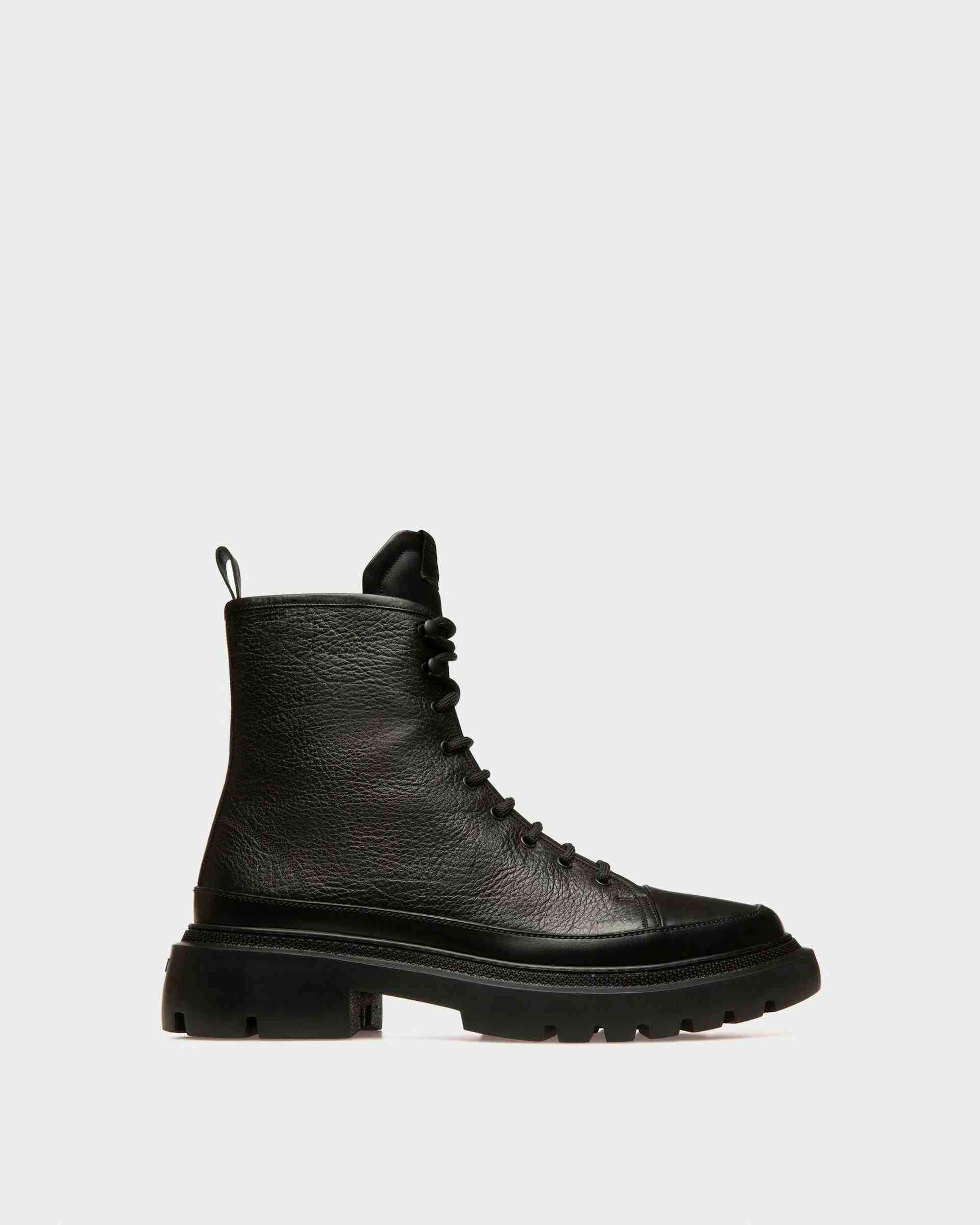 Vatiz Leather Boots In Black - Men's - Bally