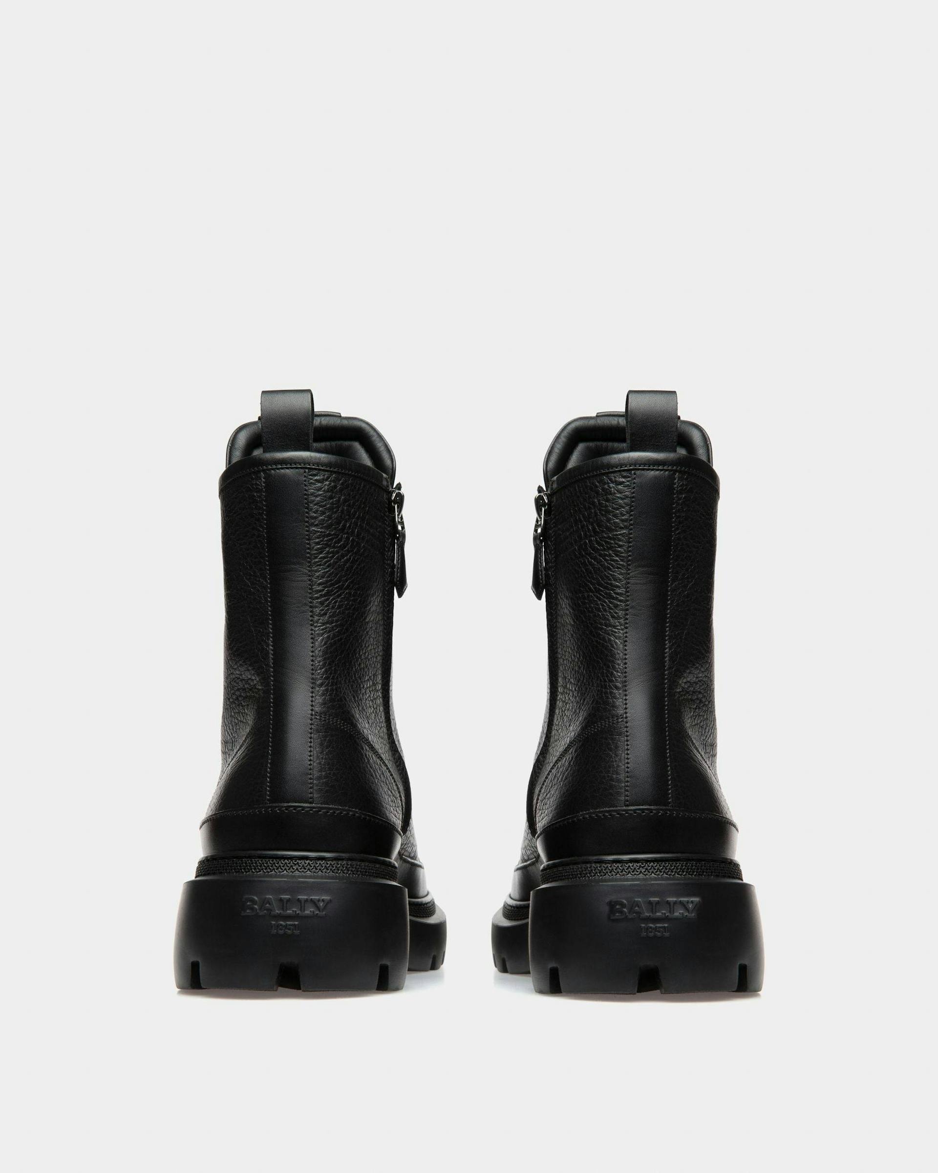 Vatiz Leather Boots In Black - Men's - Bally - 04