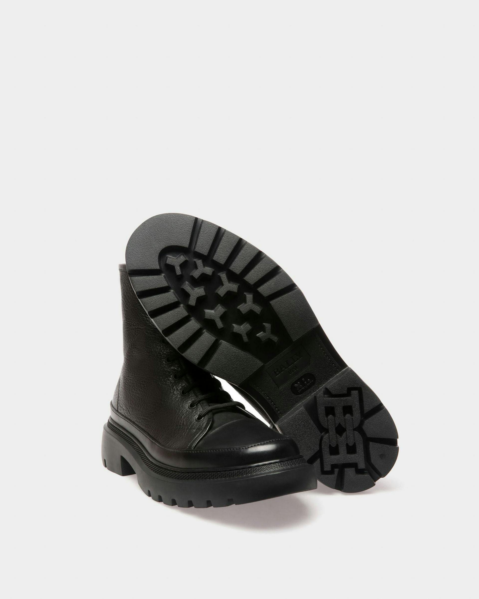 Vatiz Leather Boots In Black - Men's - Bally - 05
