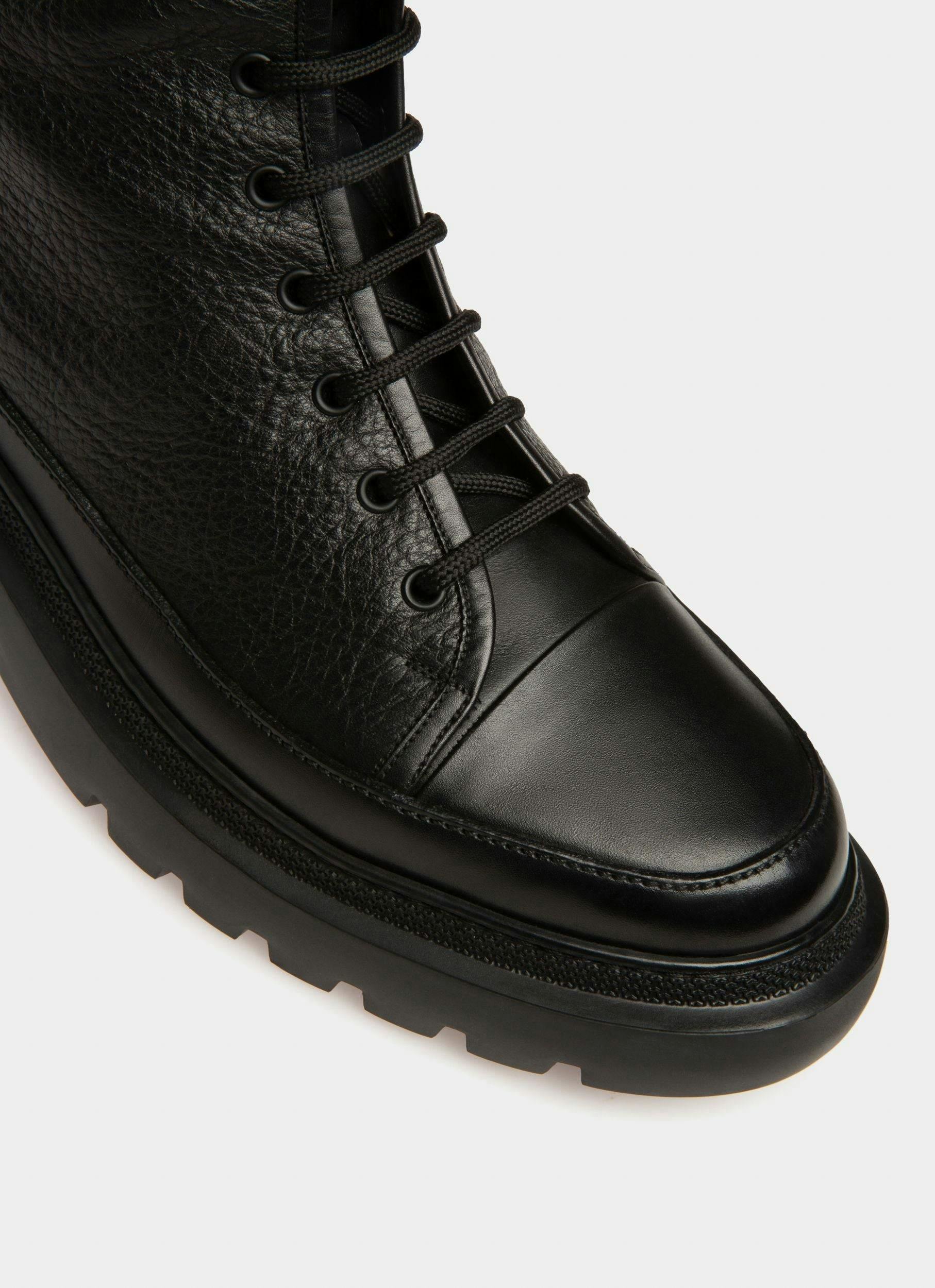 Vatiz Leather Boots In Black - Men's - Bally - 06