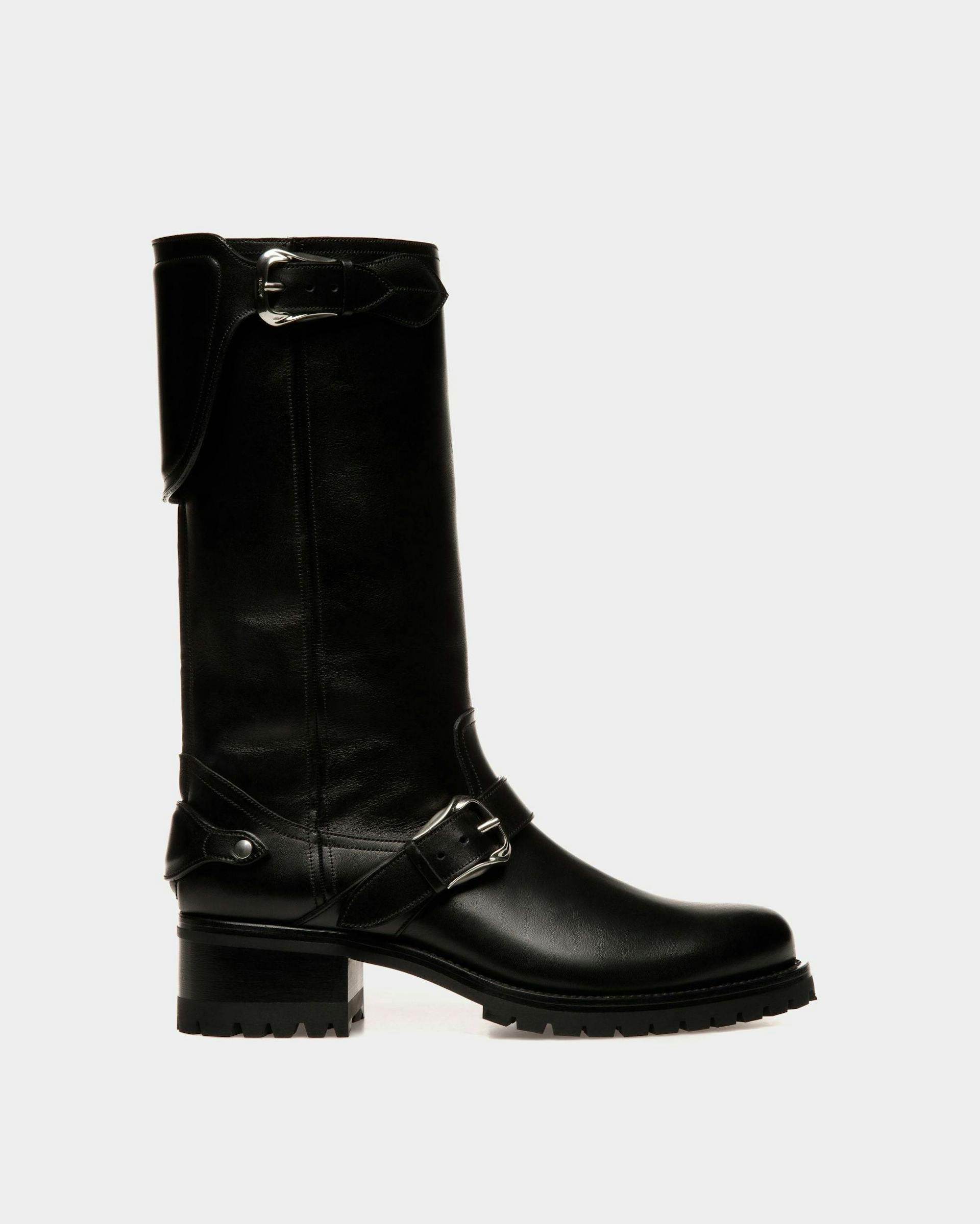 Ardis Long Boots In Black Leather - Men's - Bally - 01