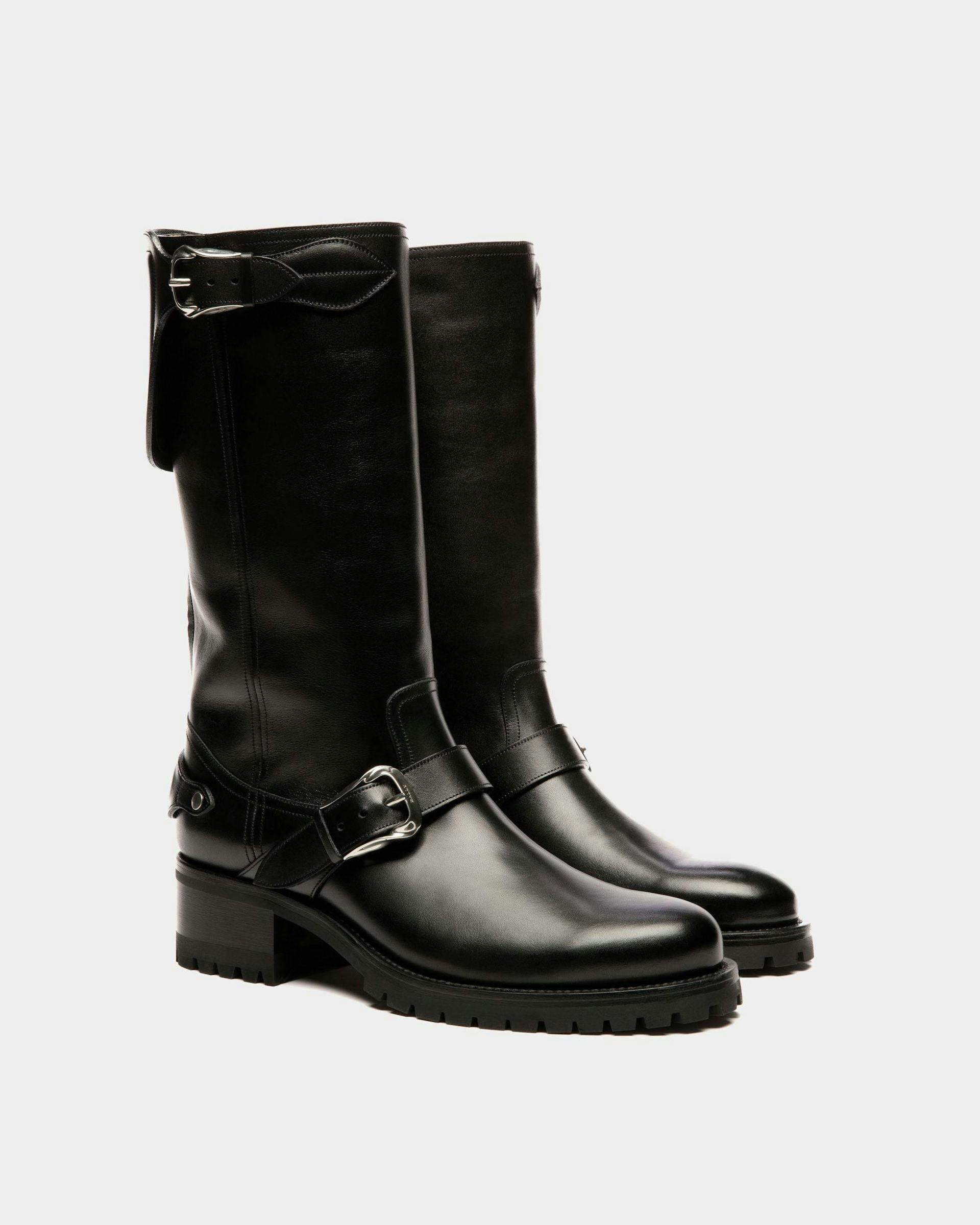 Ardis Long Boots In Black Leather - Men's - Bally - 03