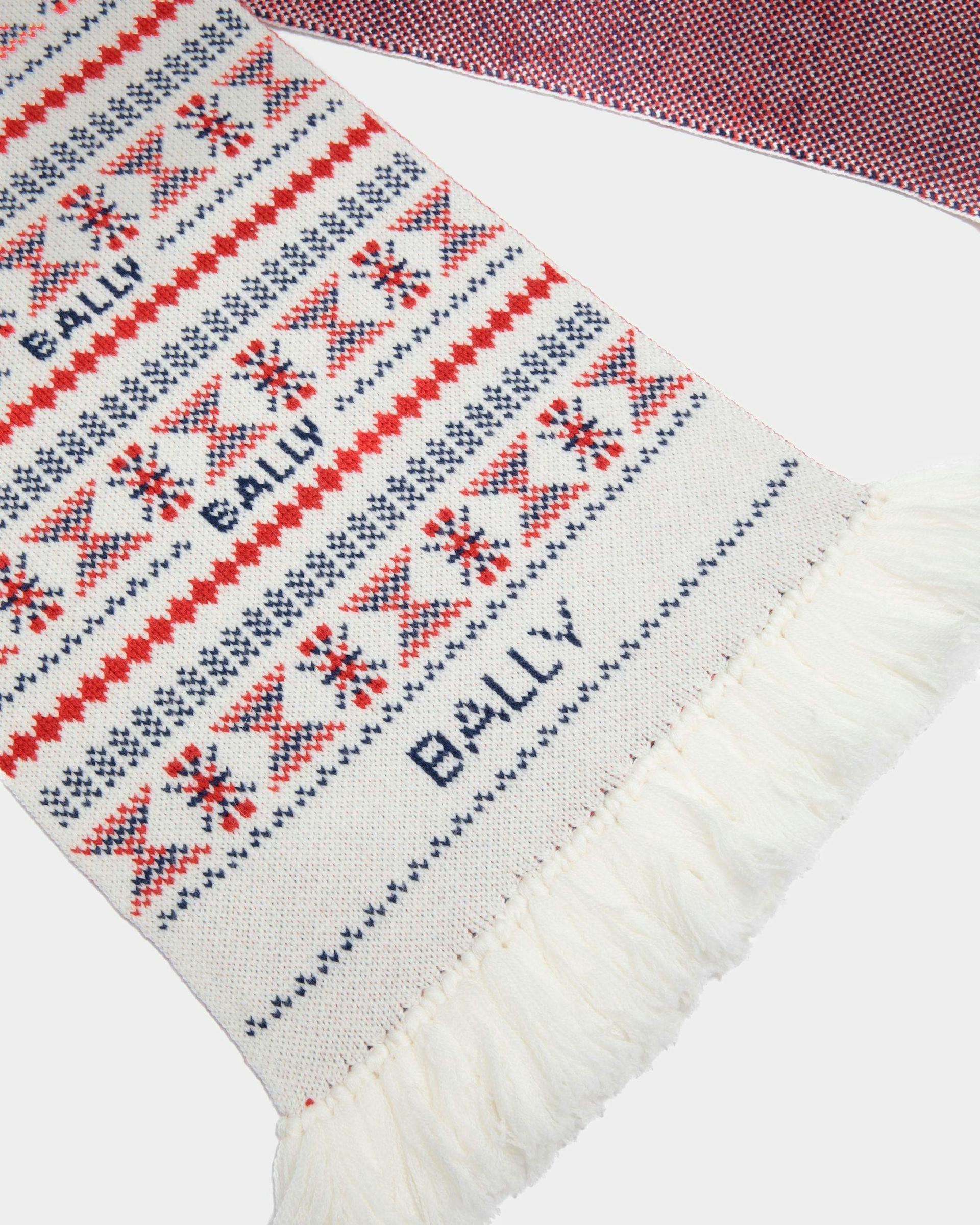 Men's Mountain Multicolor Scarf In Wool | Bally | Still Life Detail