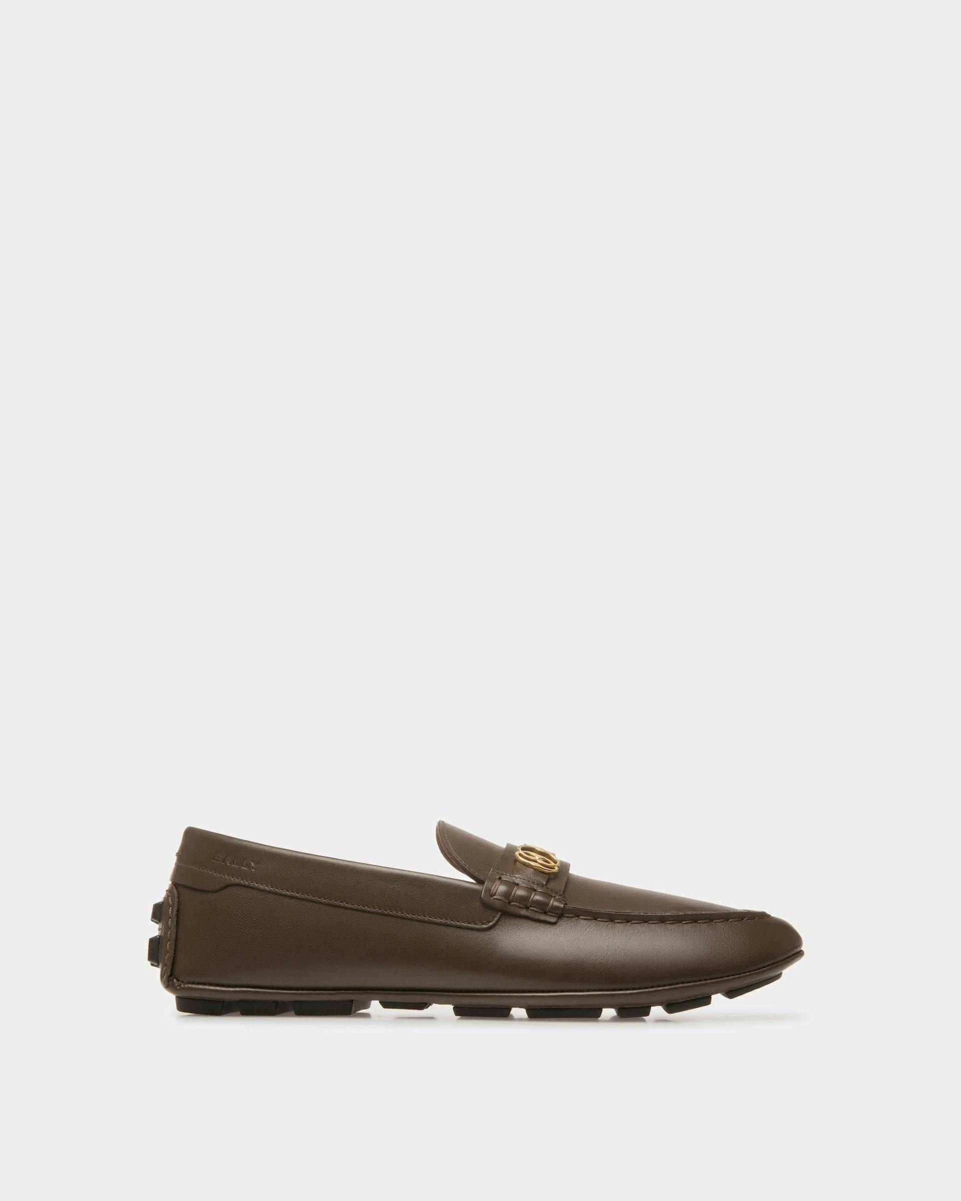 Kerbs Drivers In Brown Leather - Men's - Bally - 01
