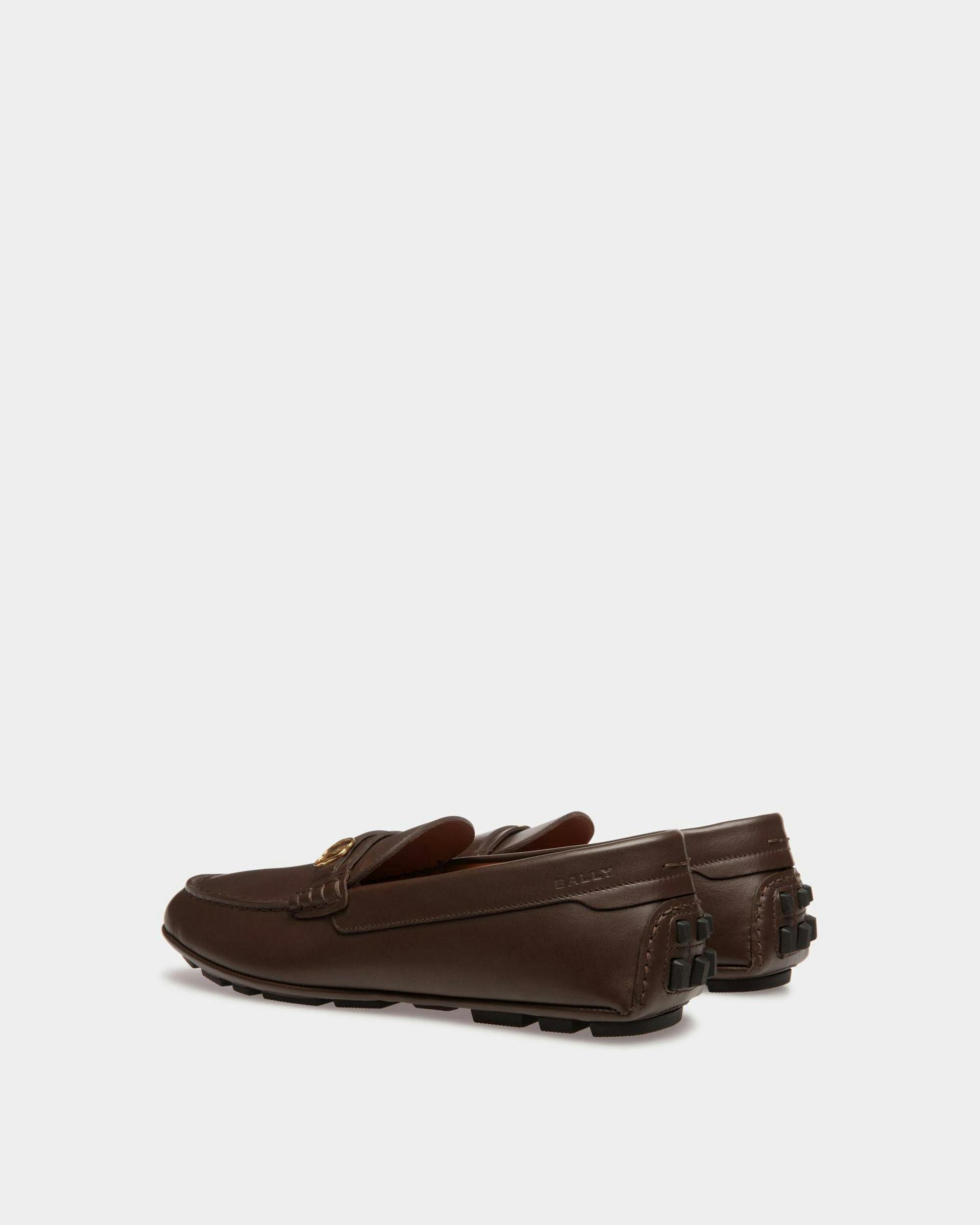 Kerbs Drivers In Brown Leather - Men's - Bally - 03
