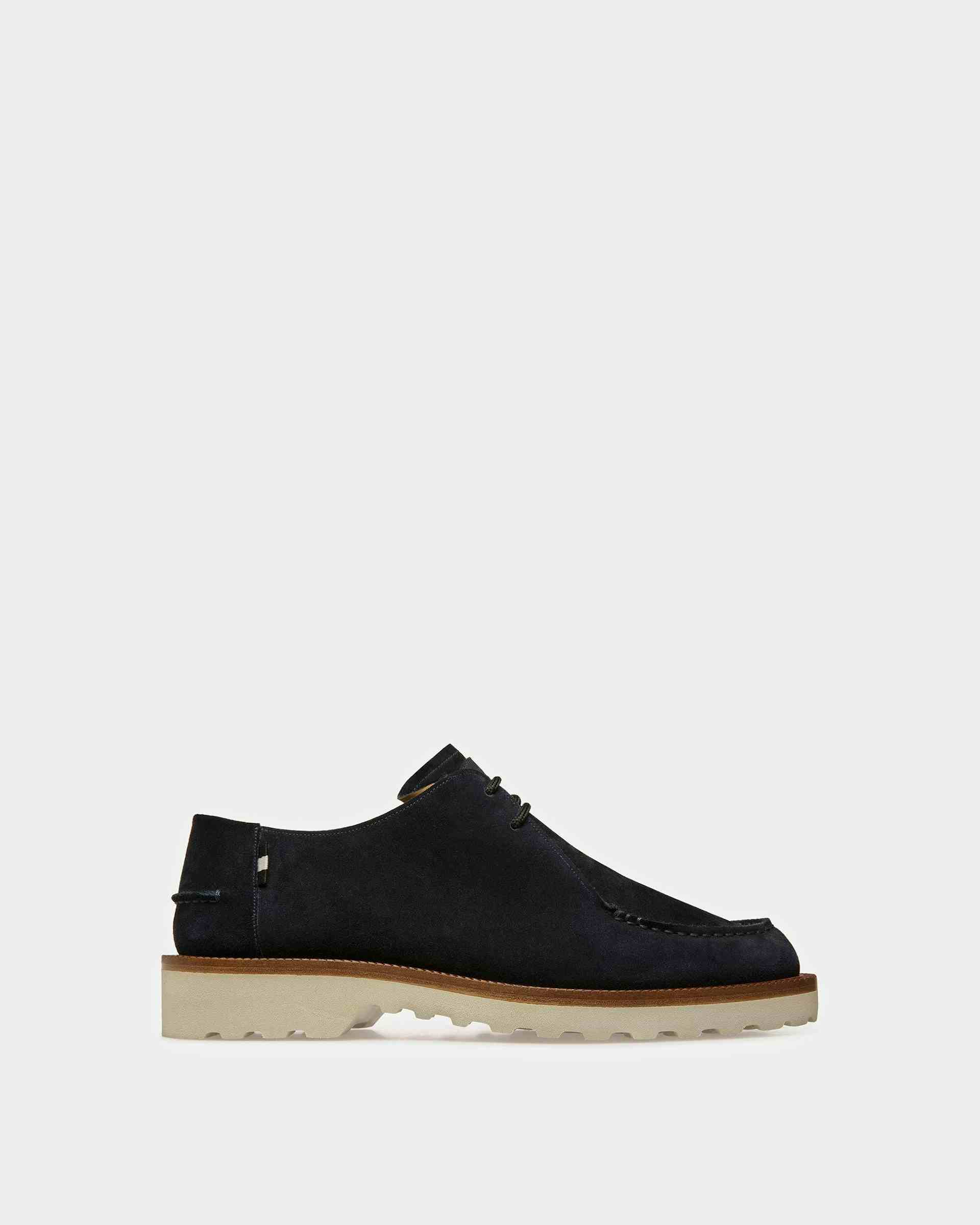 Norest Leather Derby Shoes In Midnight - Men's - Bally