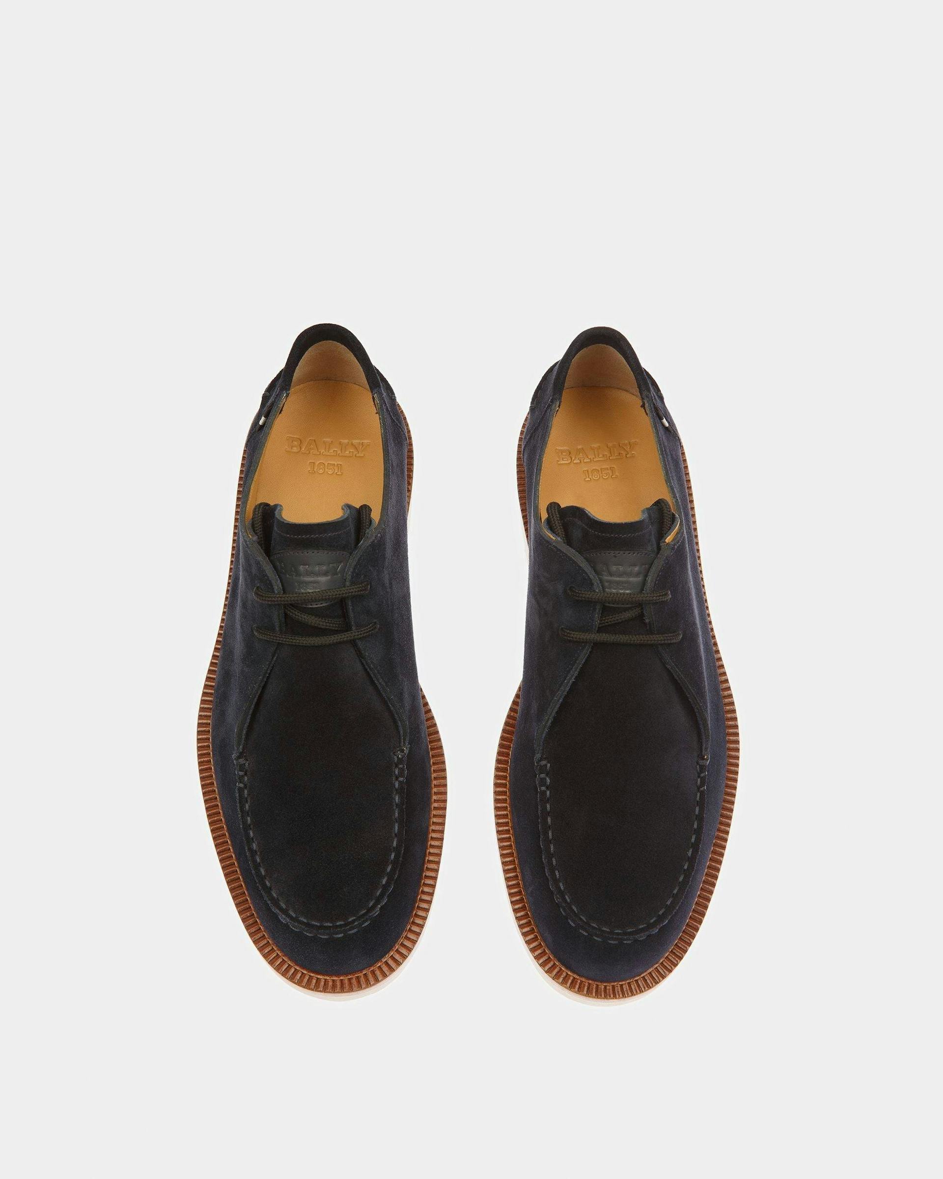 Norest Leather Derby Shoes In Midnight - Men's - Bally - 02