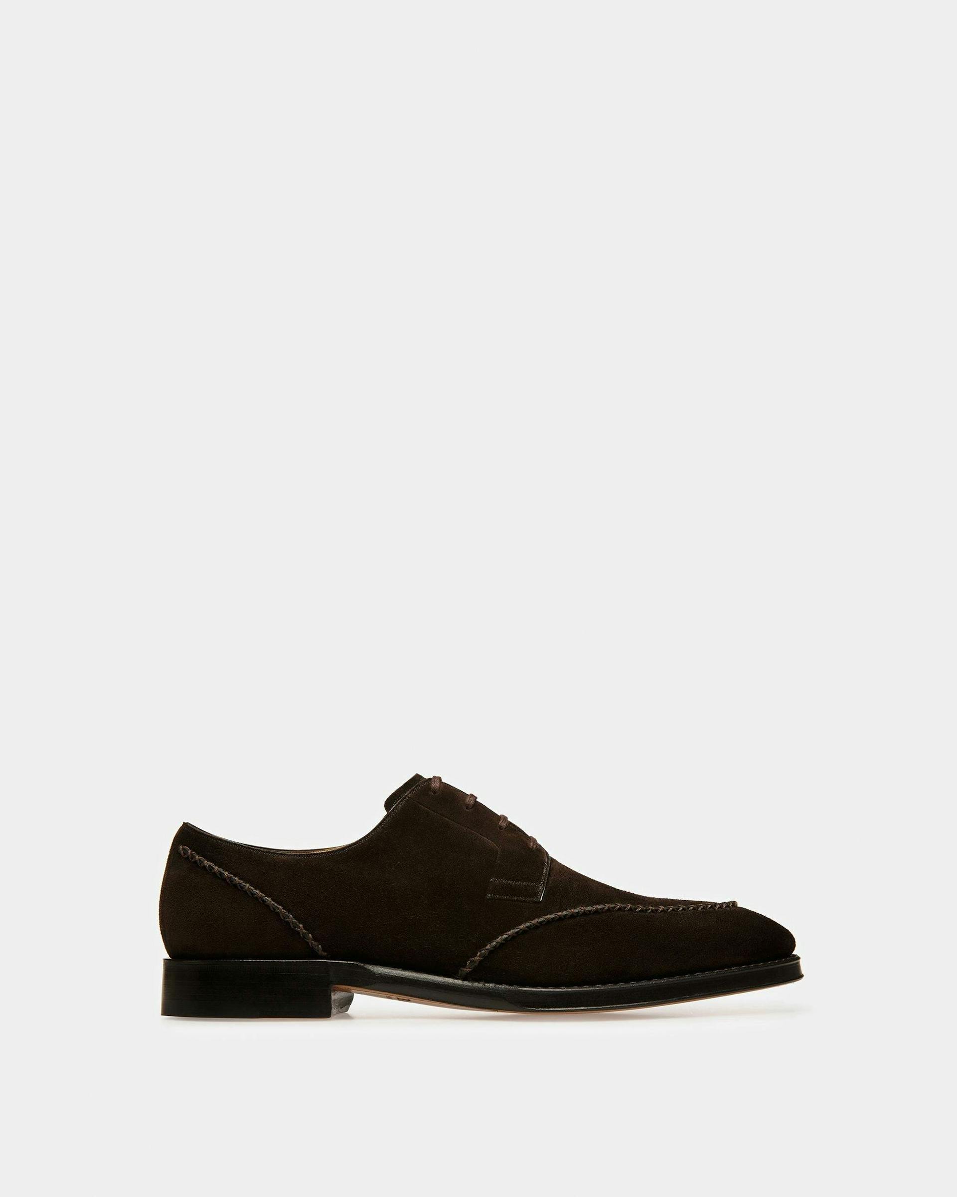 Scaron Leather Derby Shoes In Brown - Men's - Bally - 01