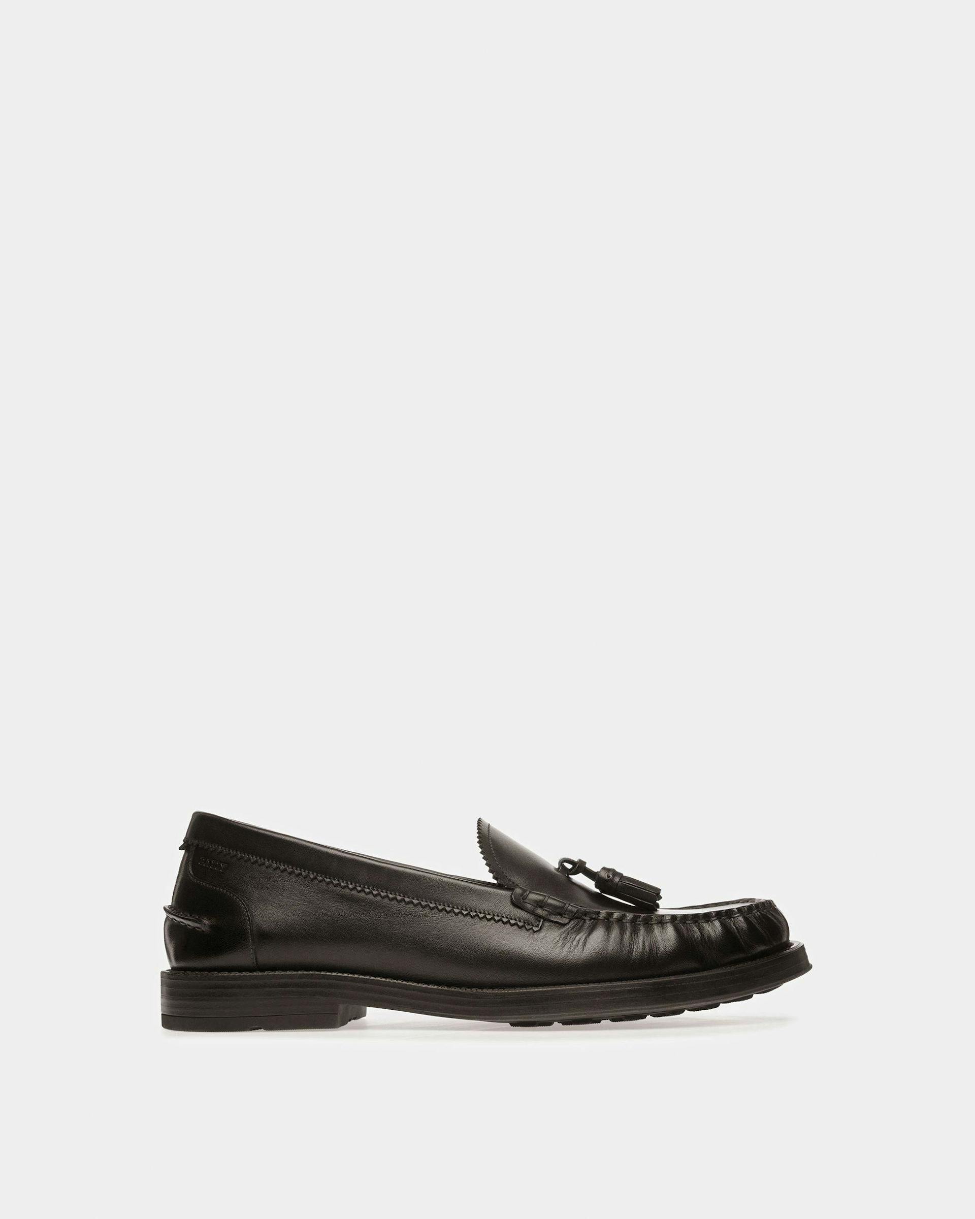 Resel Leather Moccasins In Black - Men's - Bally - 01