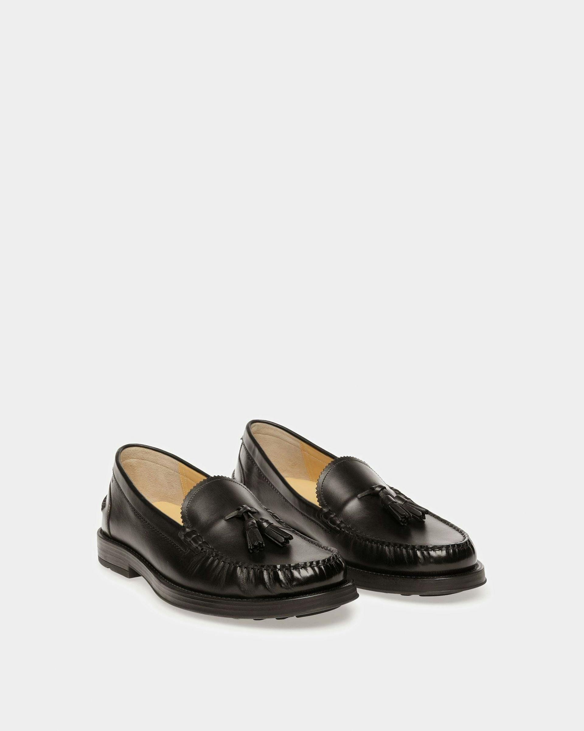 Resel Leather Moccasins In Black - Men's - Bally - 02