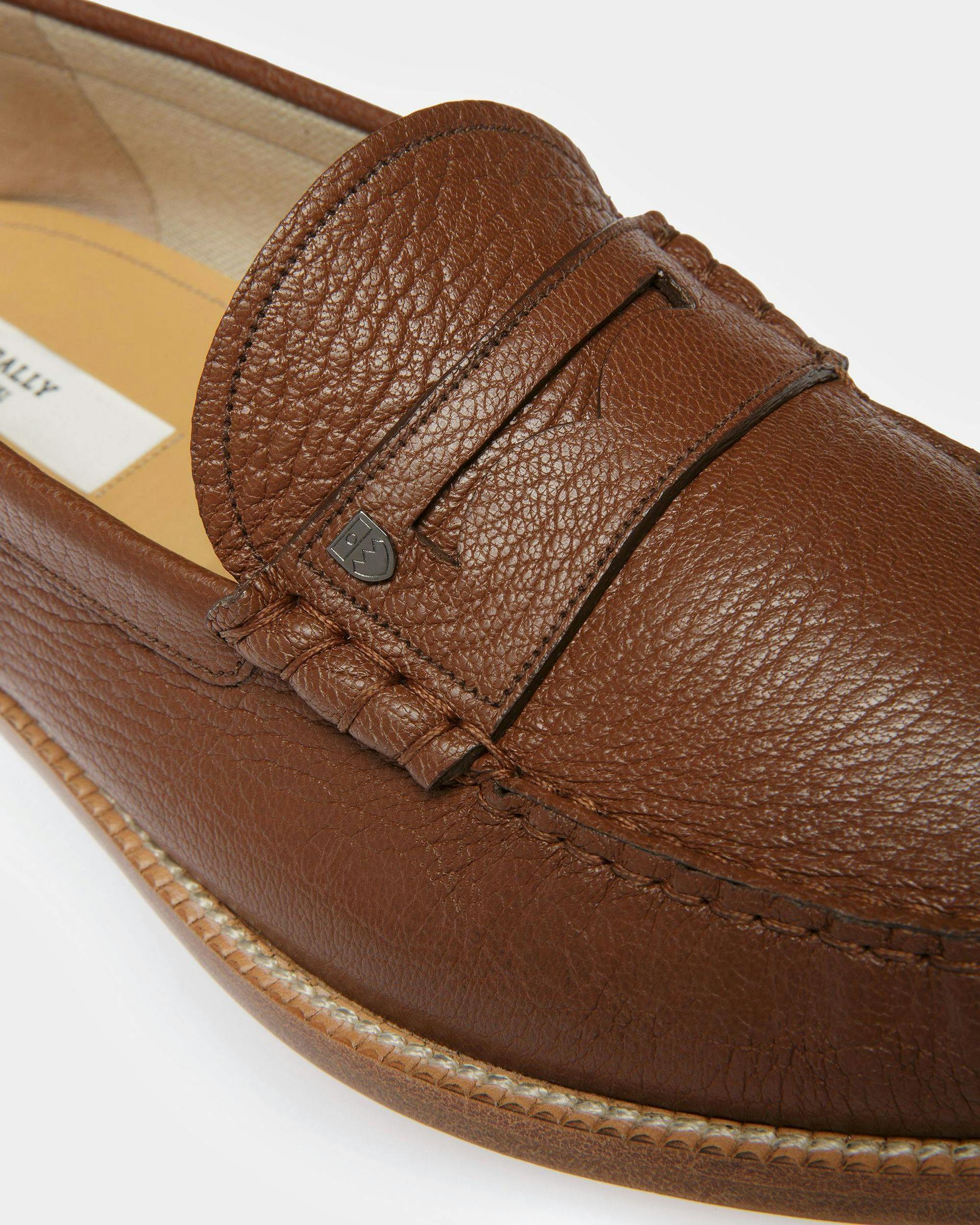 Ron Leather Moccasins In Brown - Men's - Bally - 06
