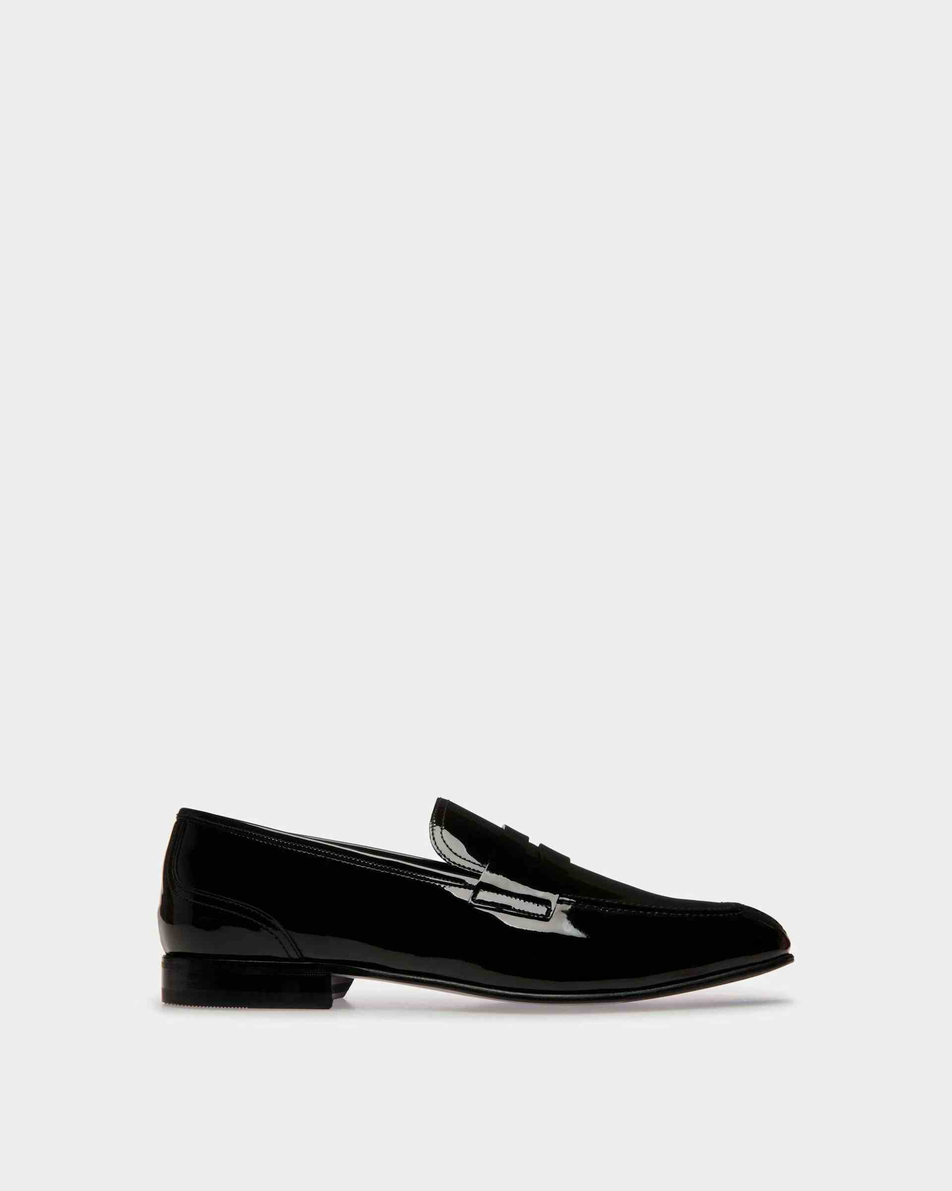 Suisse Loafer in Black Patent Leather - Men's - Bally