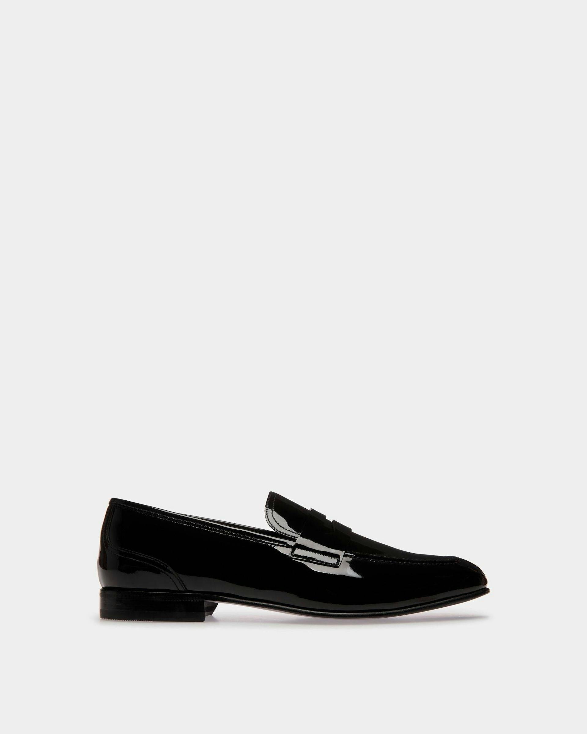 Suisse Loafer in Black Patent Leather - Men's - Bally - 01