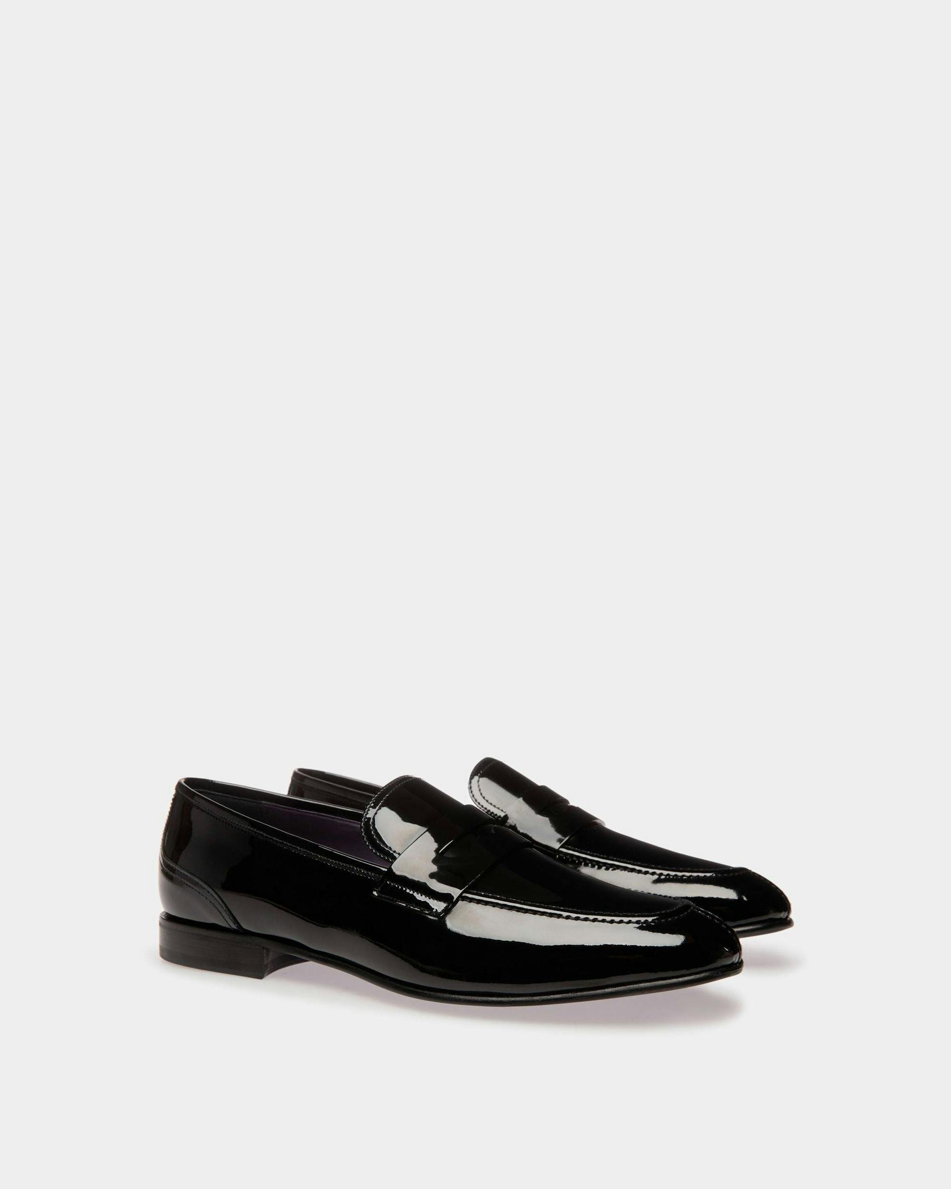 Suisse Loafer in Black Patent Leather - Men's - Bally - 02