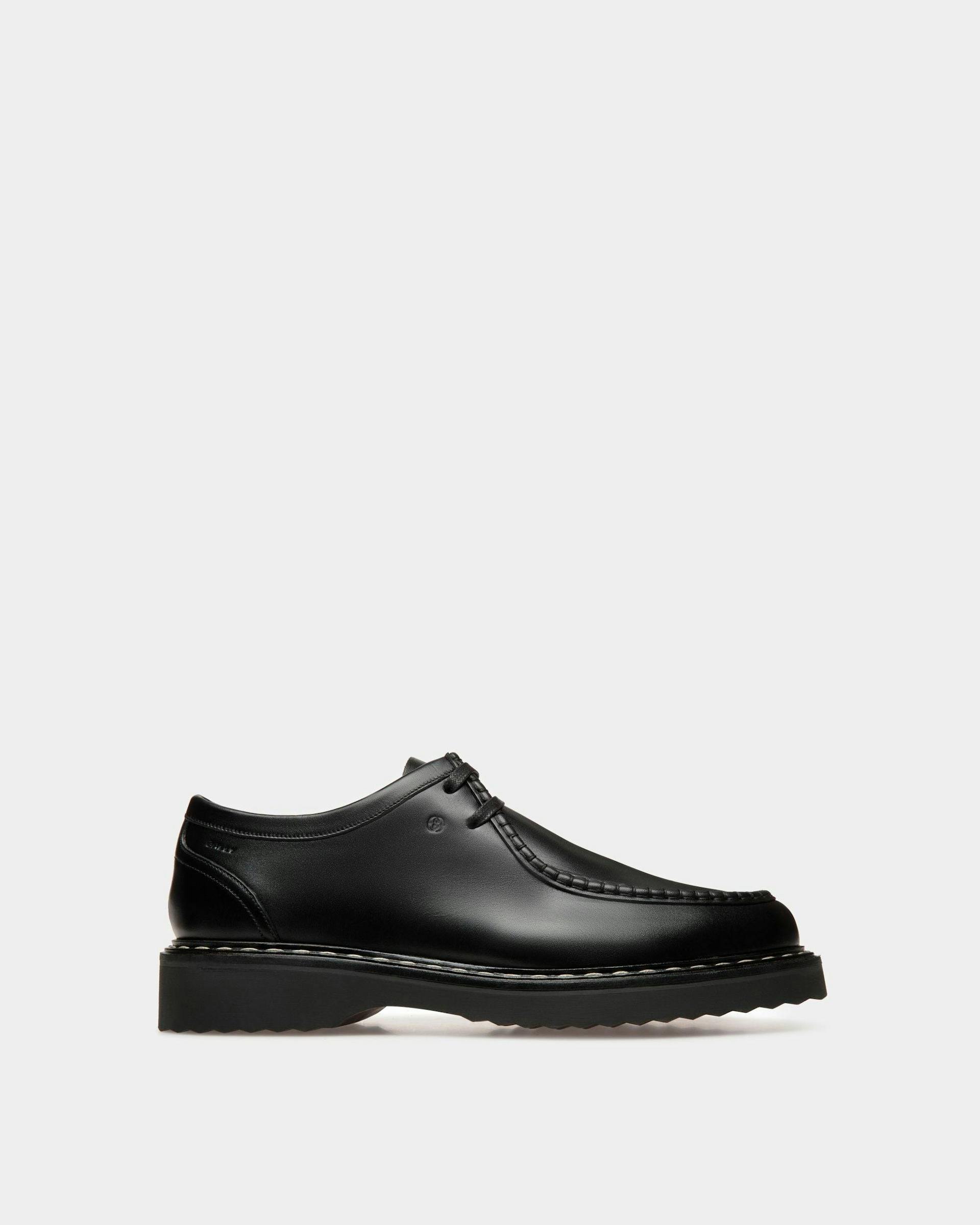 Neasden Derby Shoes In Black Leather - Men's - Bally - 01