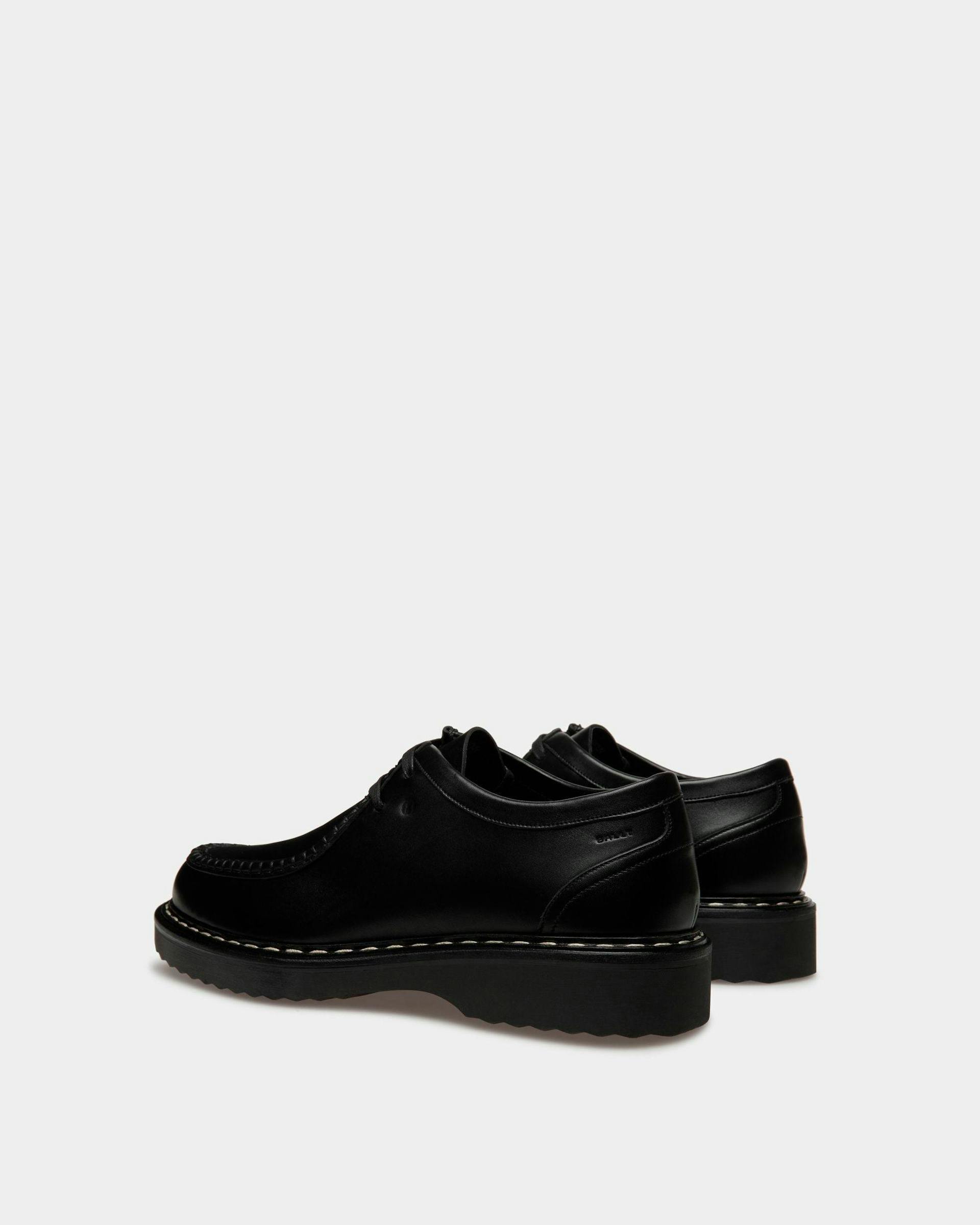 Neasden Derby Shoes In Black Leather - Men's - Bally - 04