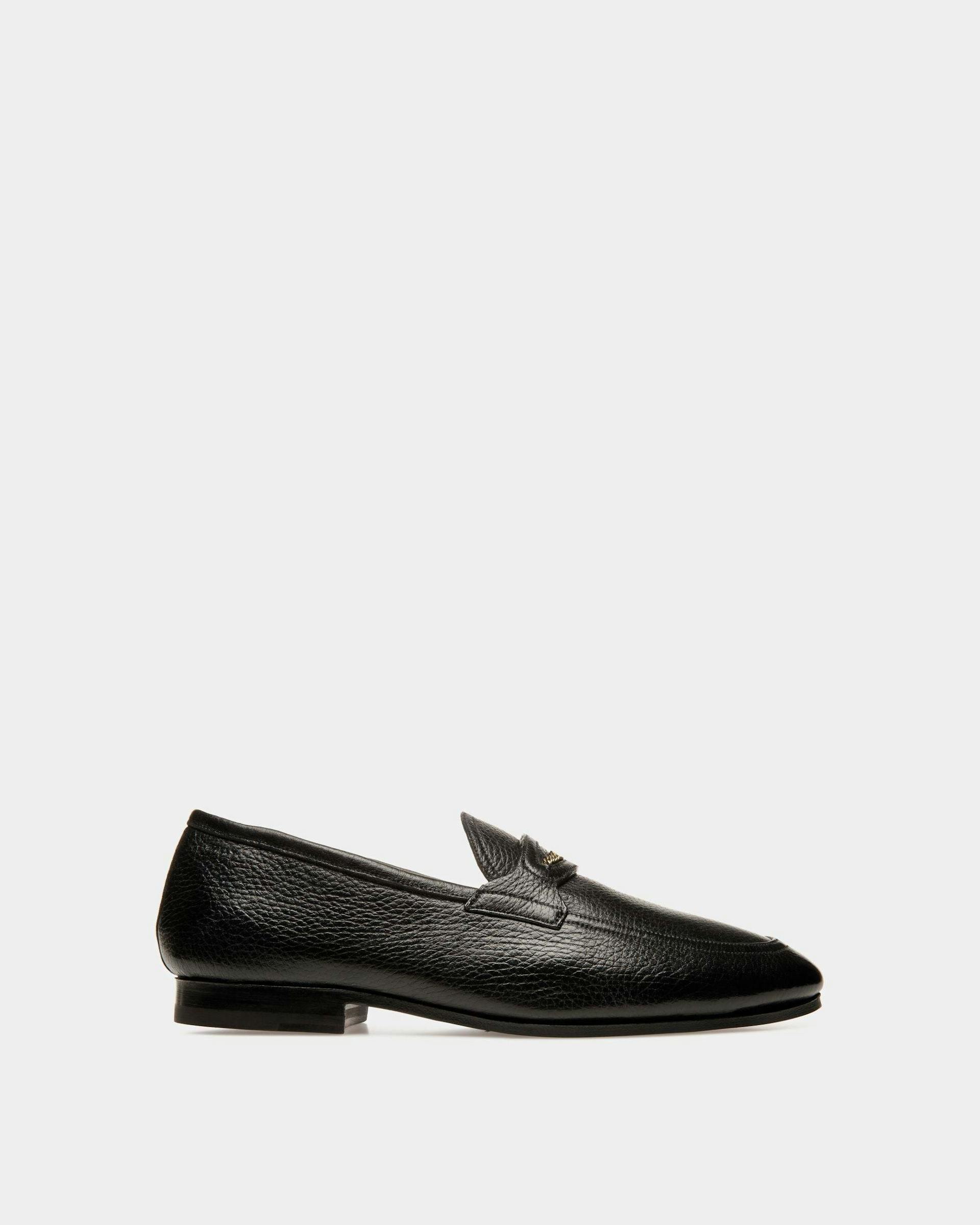 Pesek Loafers In Black Leather - Men's - Bally - 01