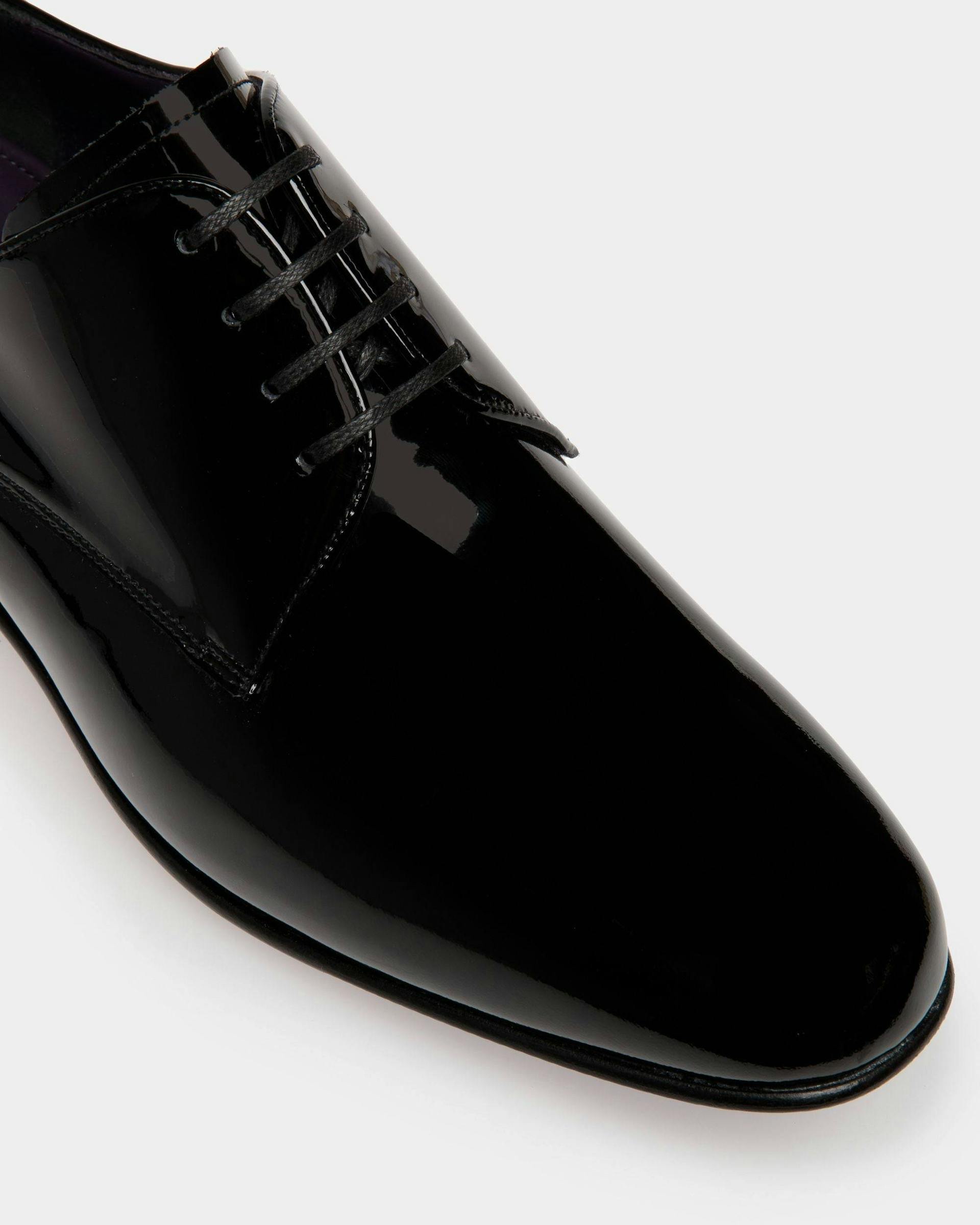 Suisse Derby in Black Patent Leather - Men's - Bally - 04