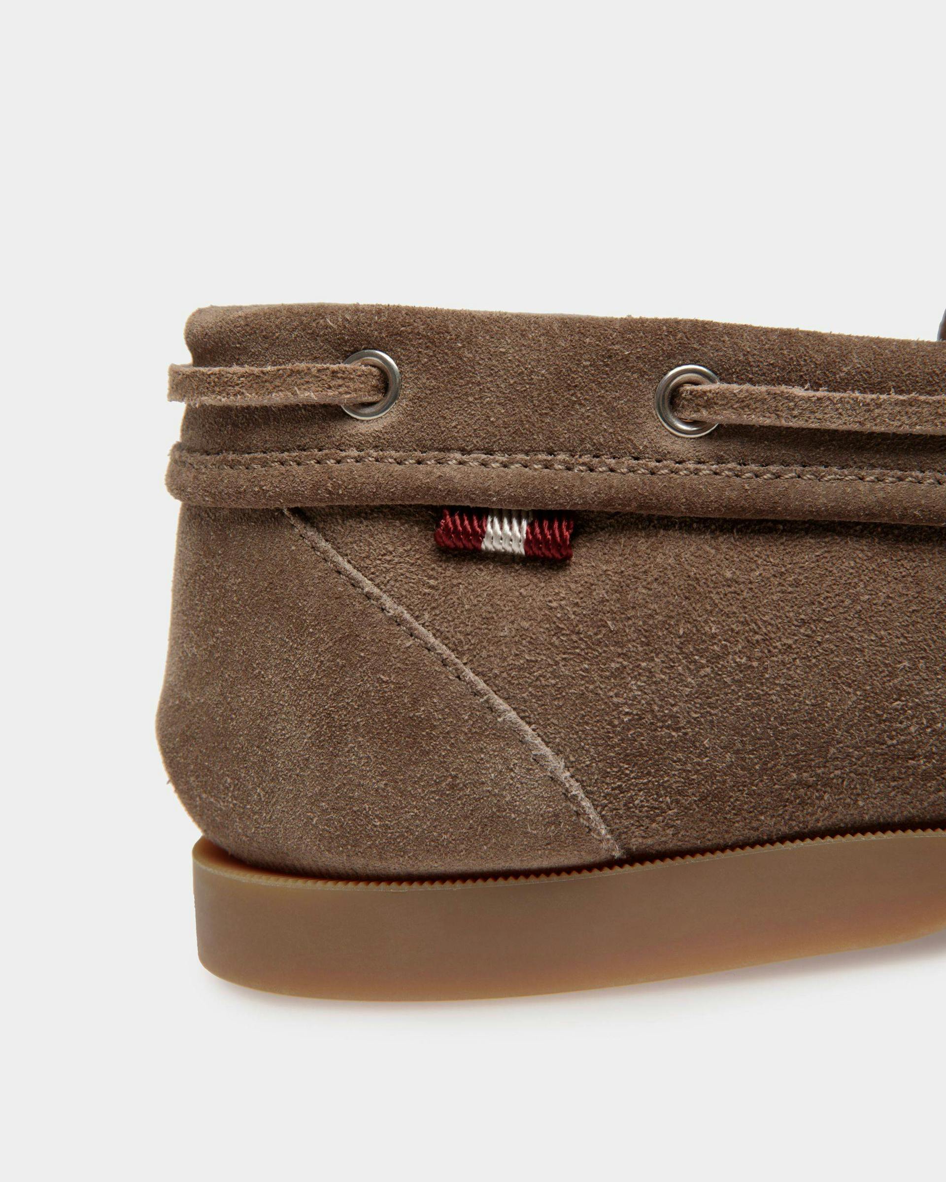 Men's Nelson Loafer in Beige Suede Leather | Bally | Still Life Detail