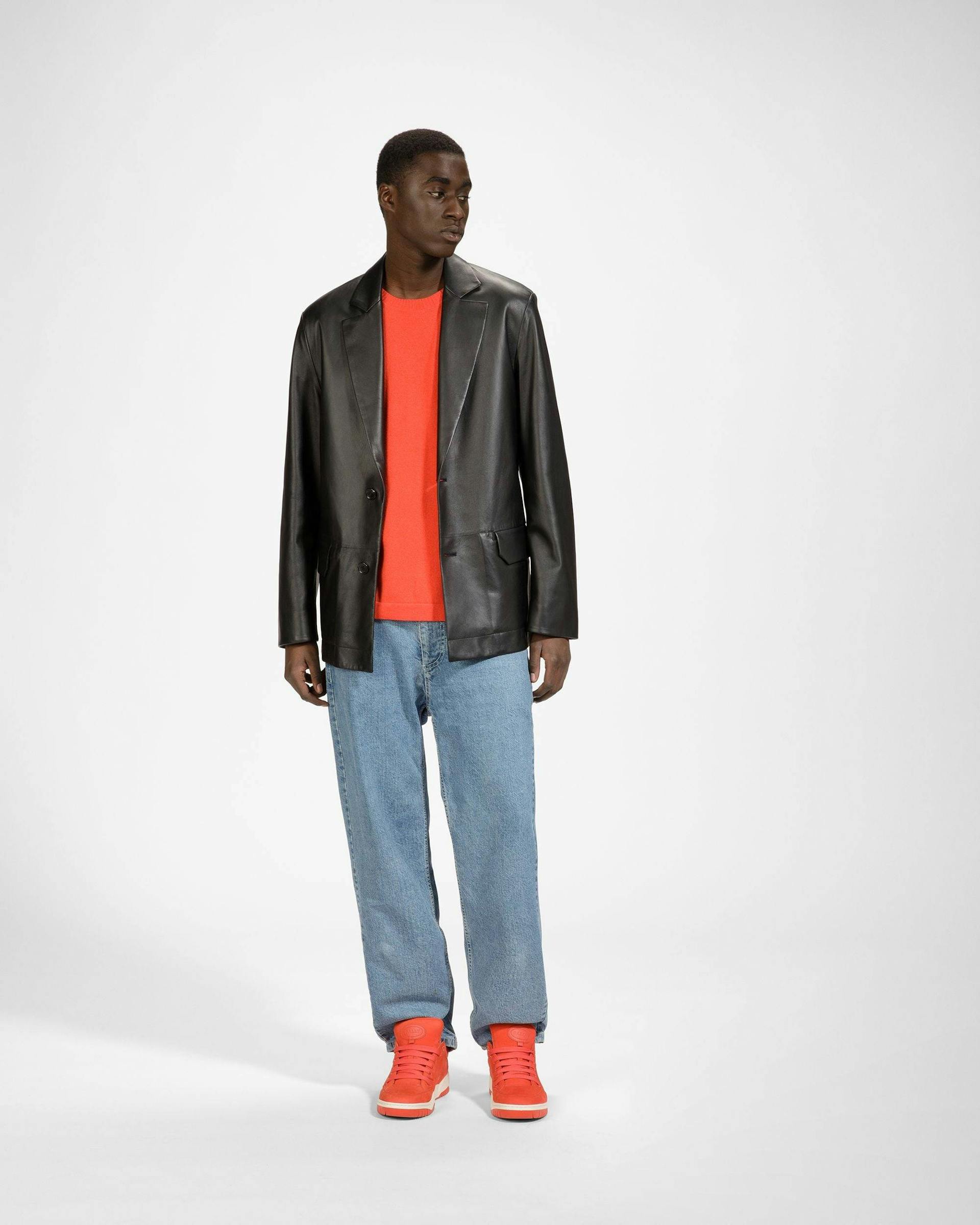 Kiro Leather Sneakers In Orange - Men's - Bally - 03