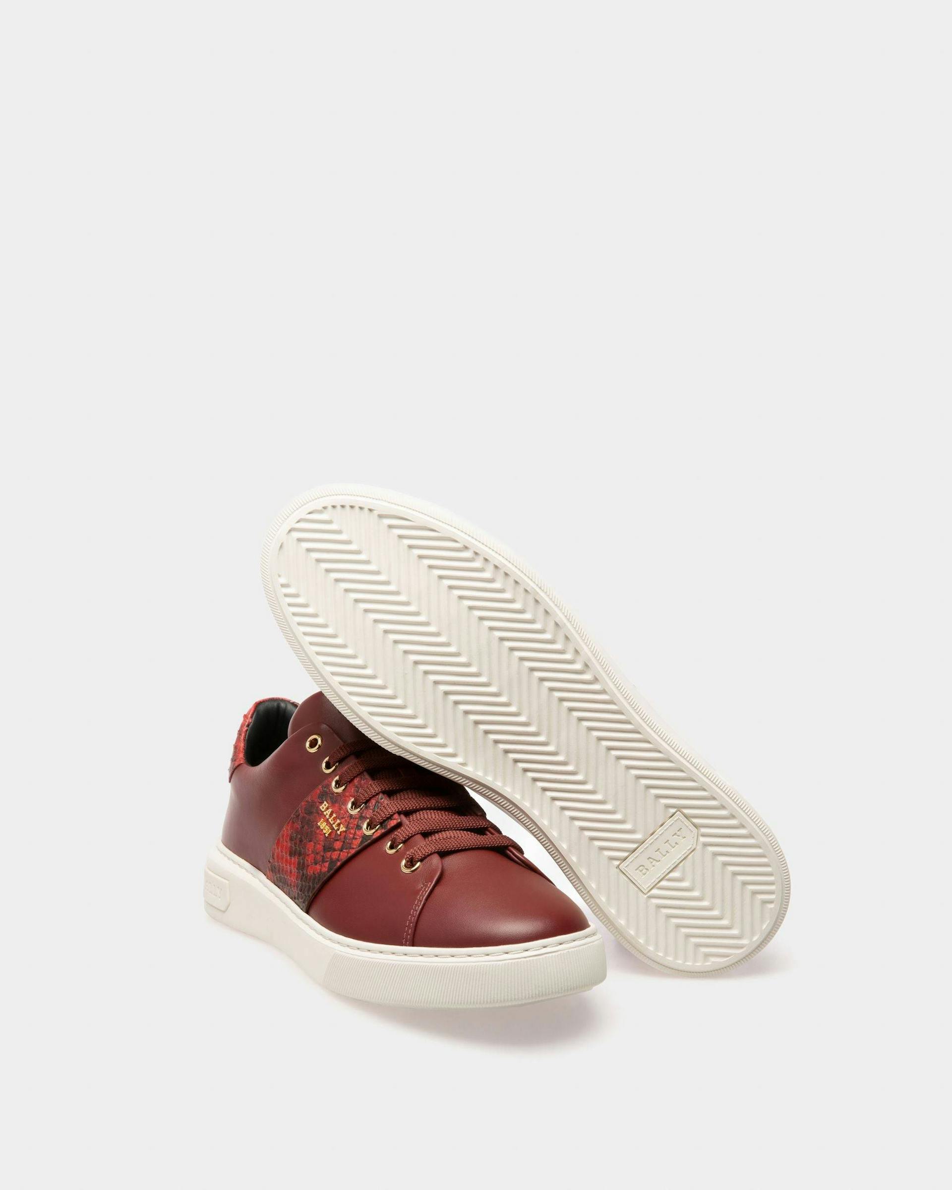 Mattye Leather Sneakers In Heritage Red - Men's - Bally - 05