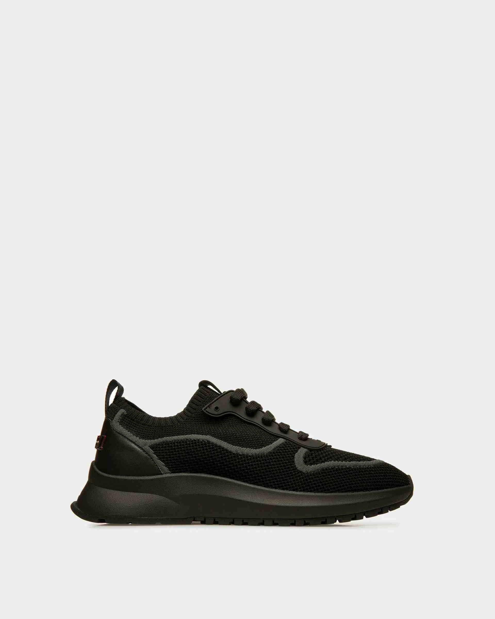 Davyn Mesh And Leather Sneakers In Black - Men's - Bally