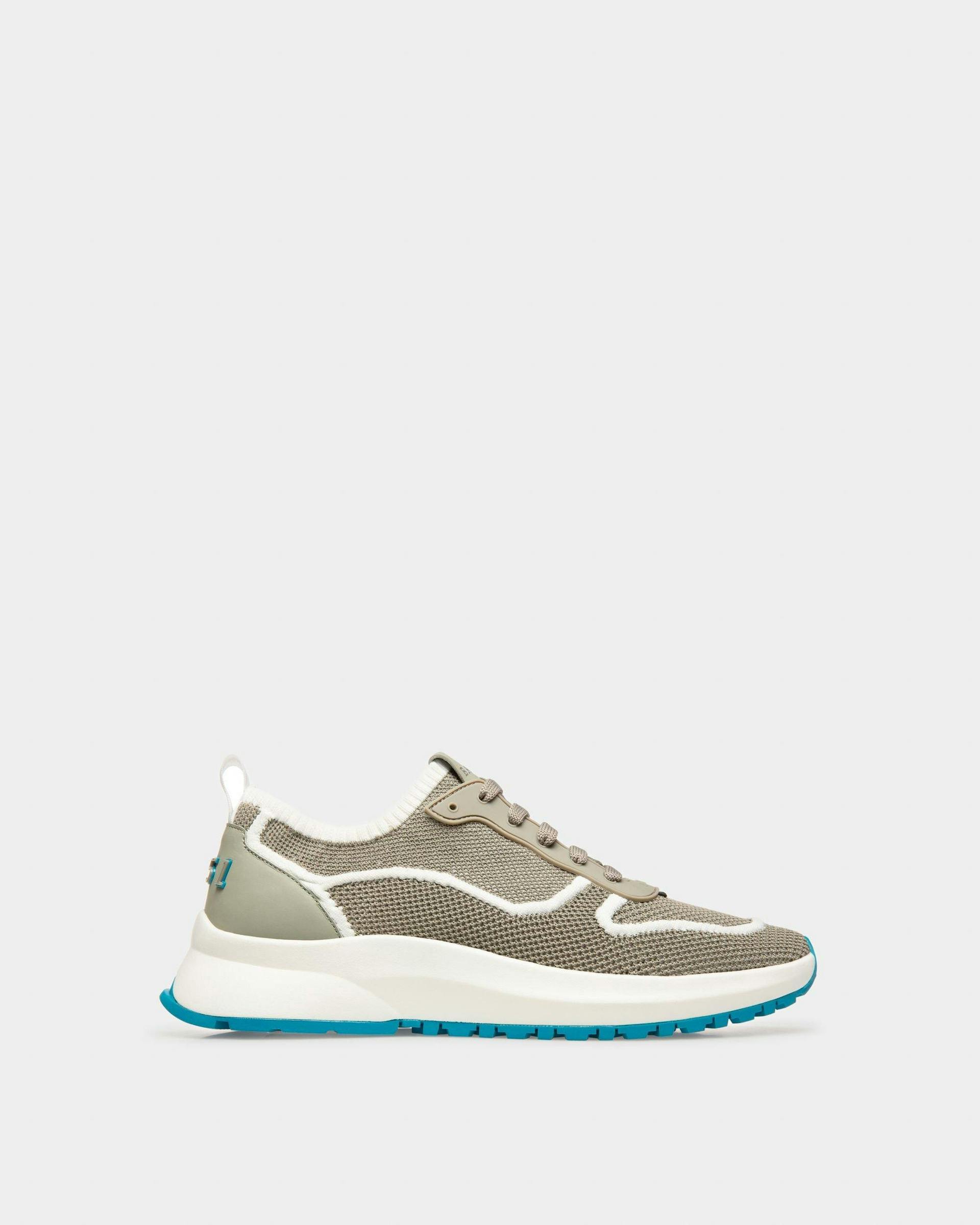 Davyn Mesh And Leather Sneakers In Grey And White - Men's - Bally - 01