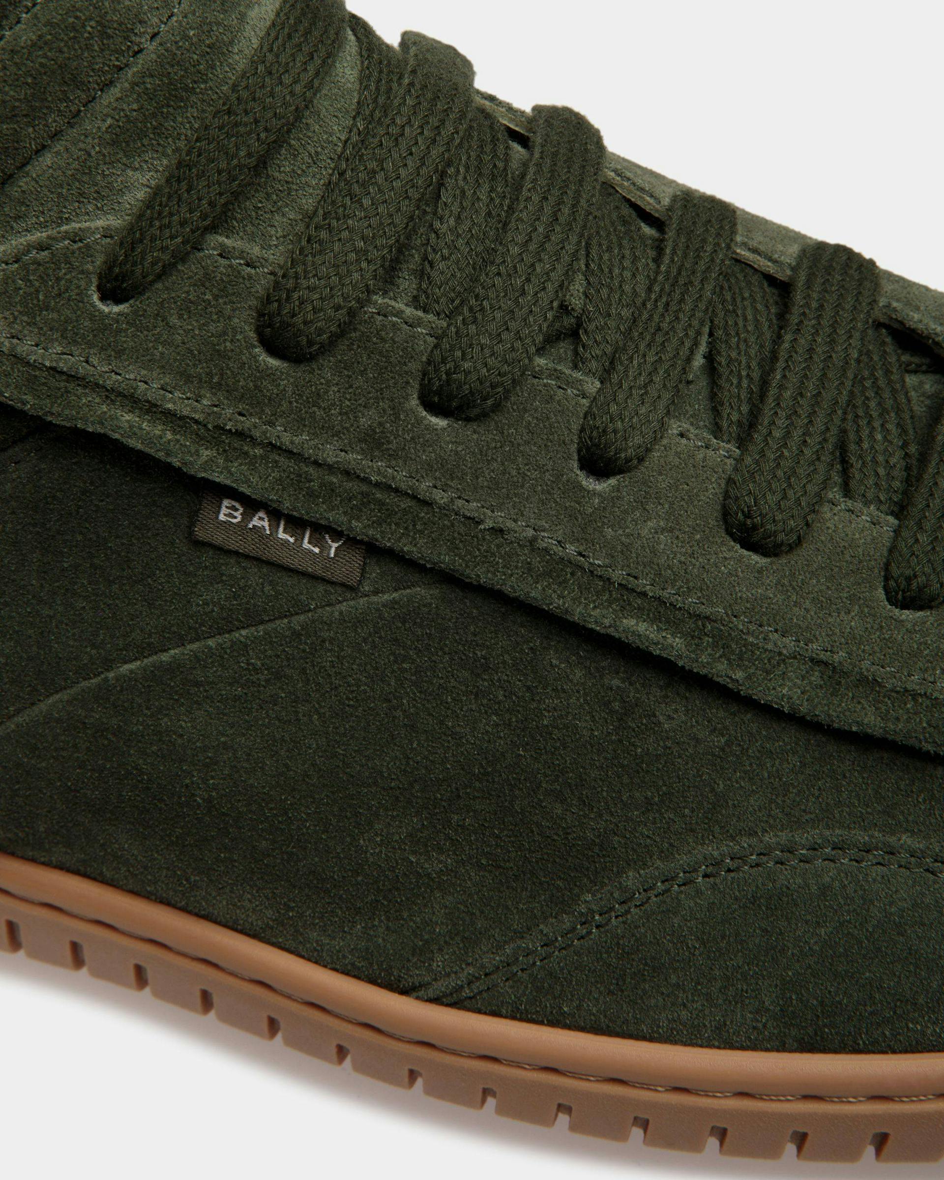 Player Sneakers In Green And Amber Leather - Men's - Bally - 06