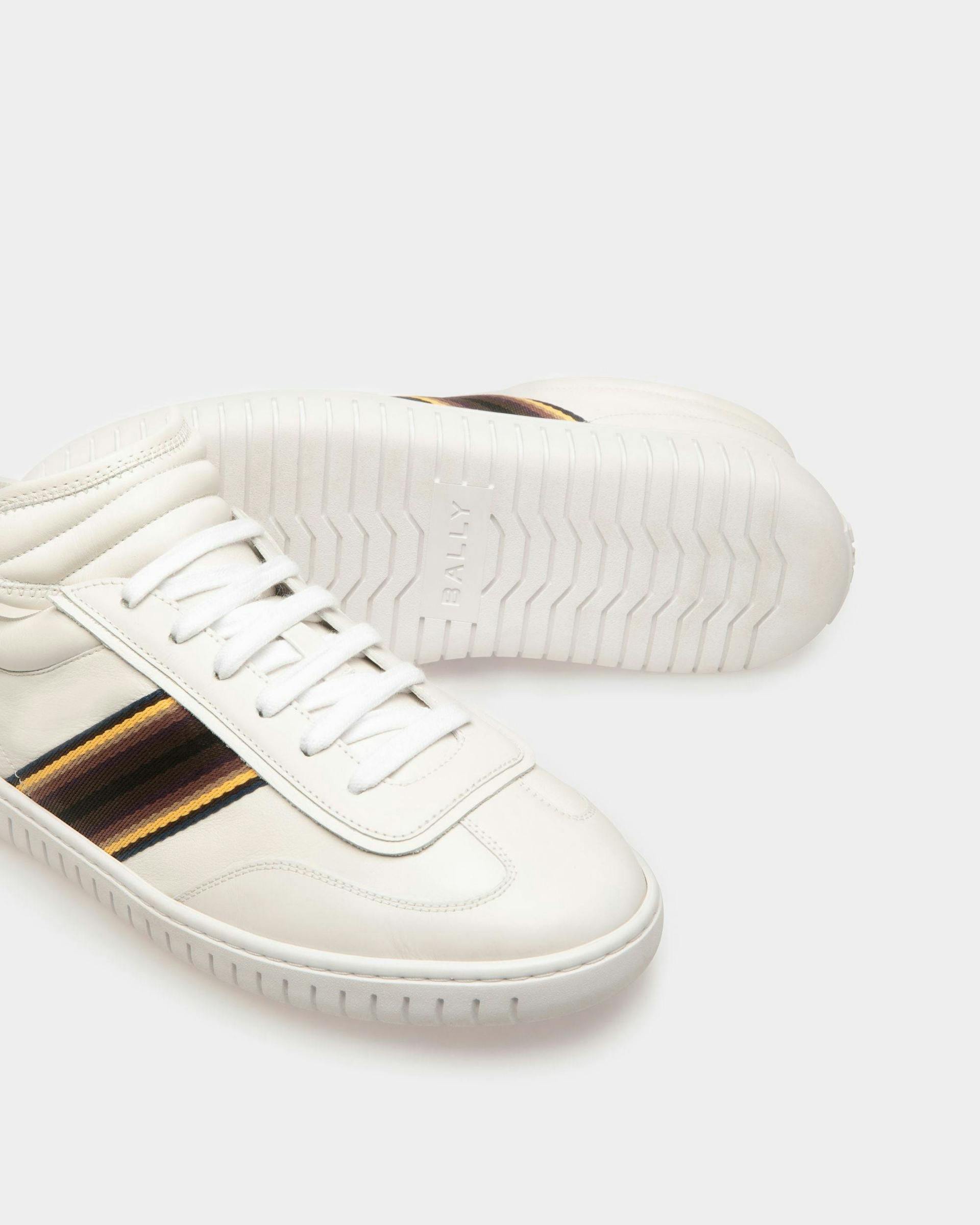 Player Sneakers In White Leather - Men's - Bally - 05
