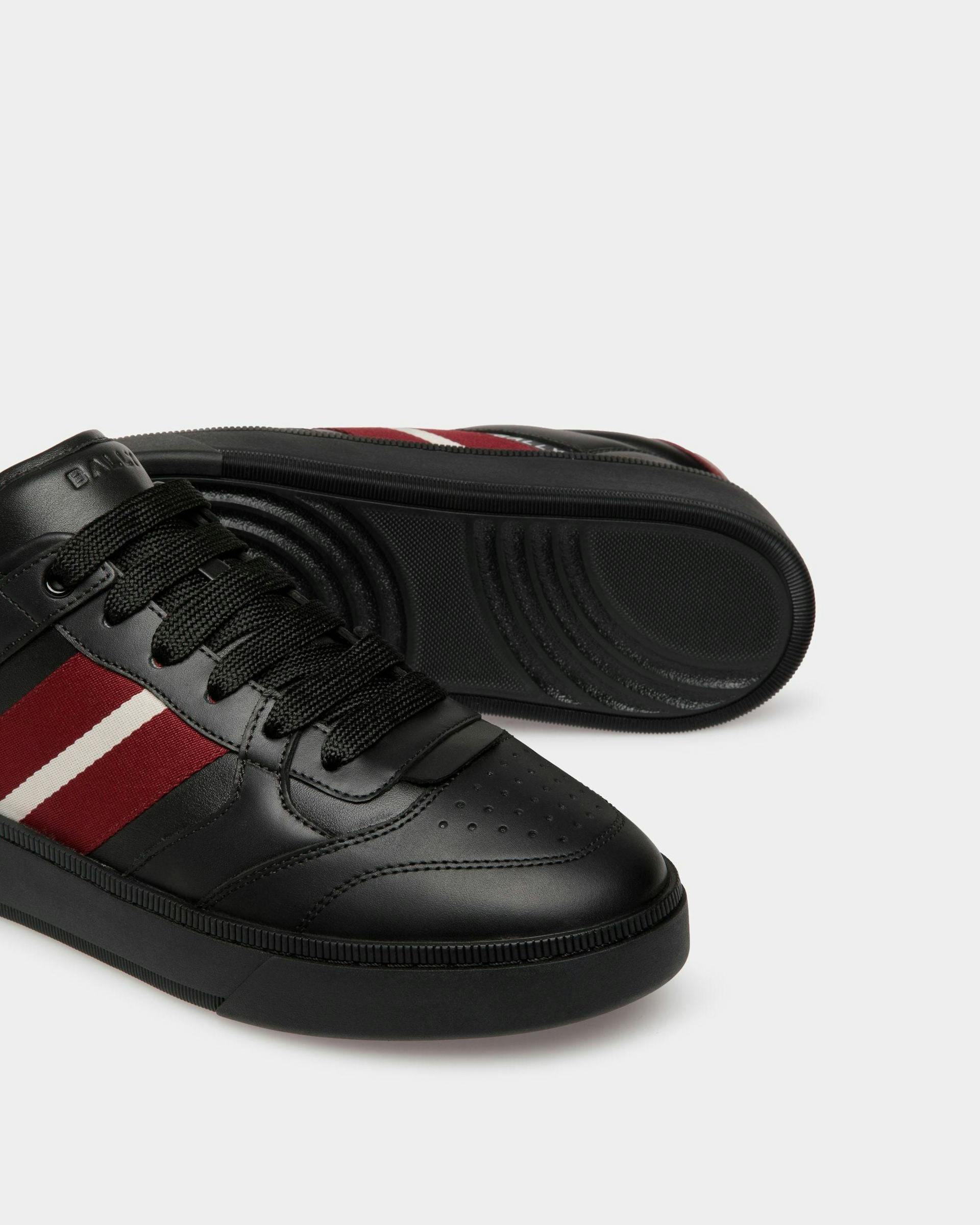 Men's Raise Sneaker In Black Leather | Bally | Still Life Below
