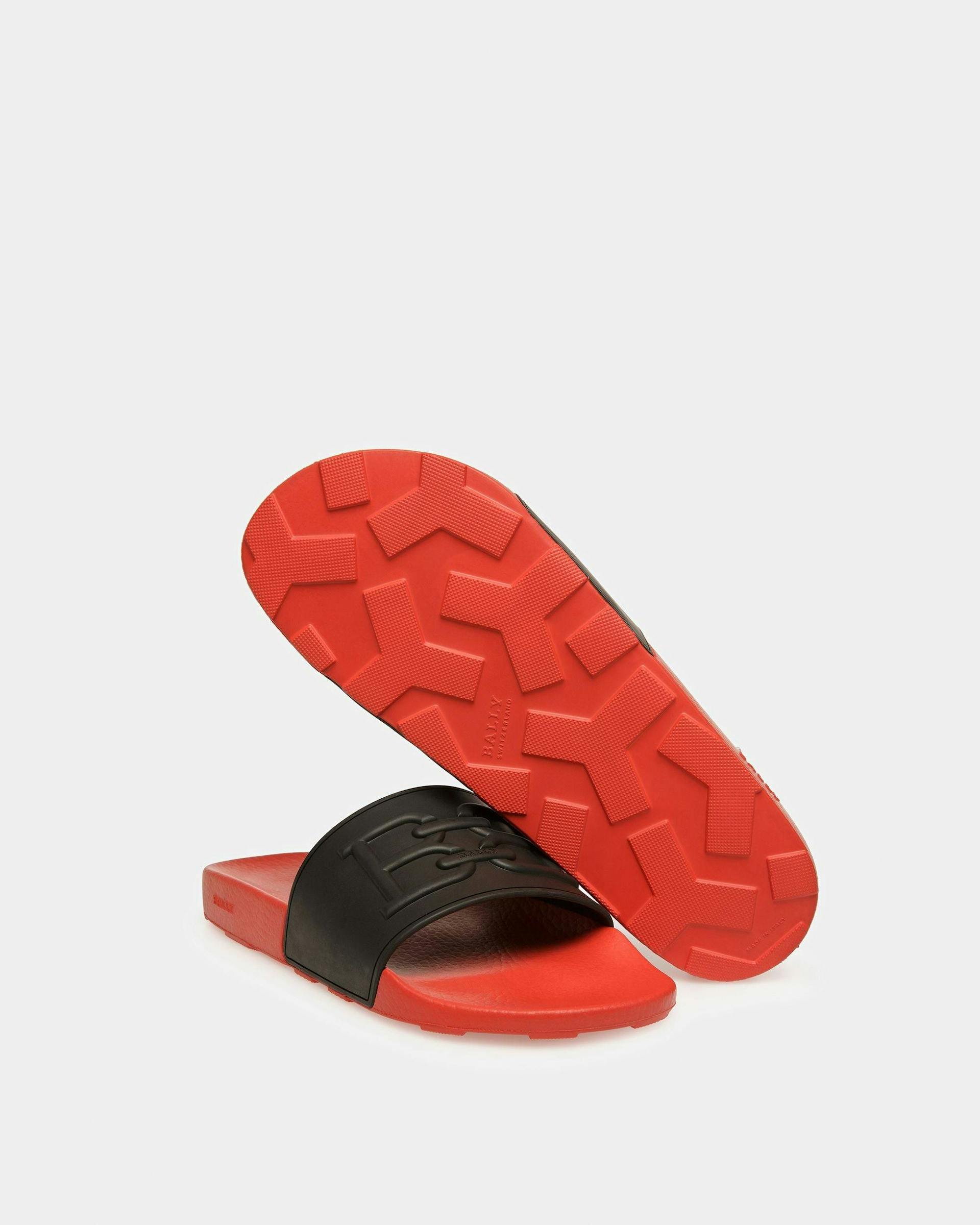 Scotty Rubber Sandals In Black And Orange - Men's - Bally - 05