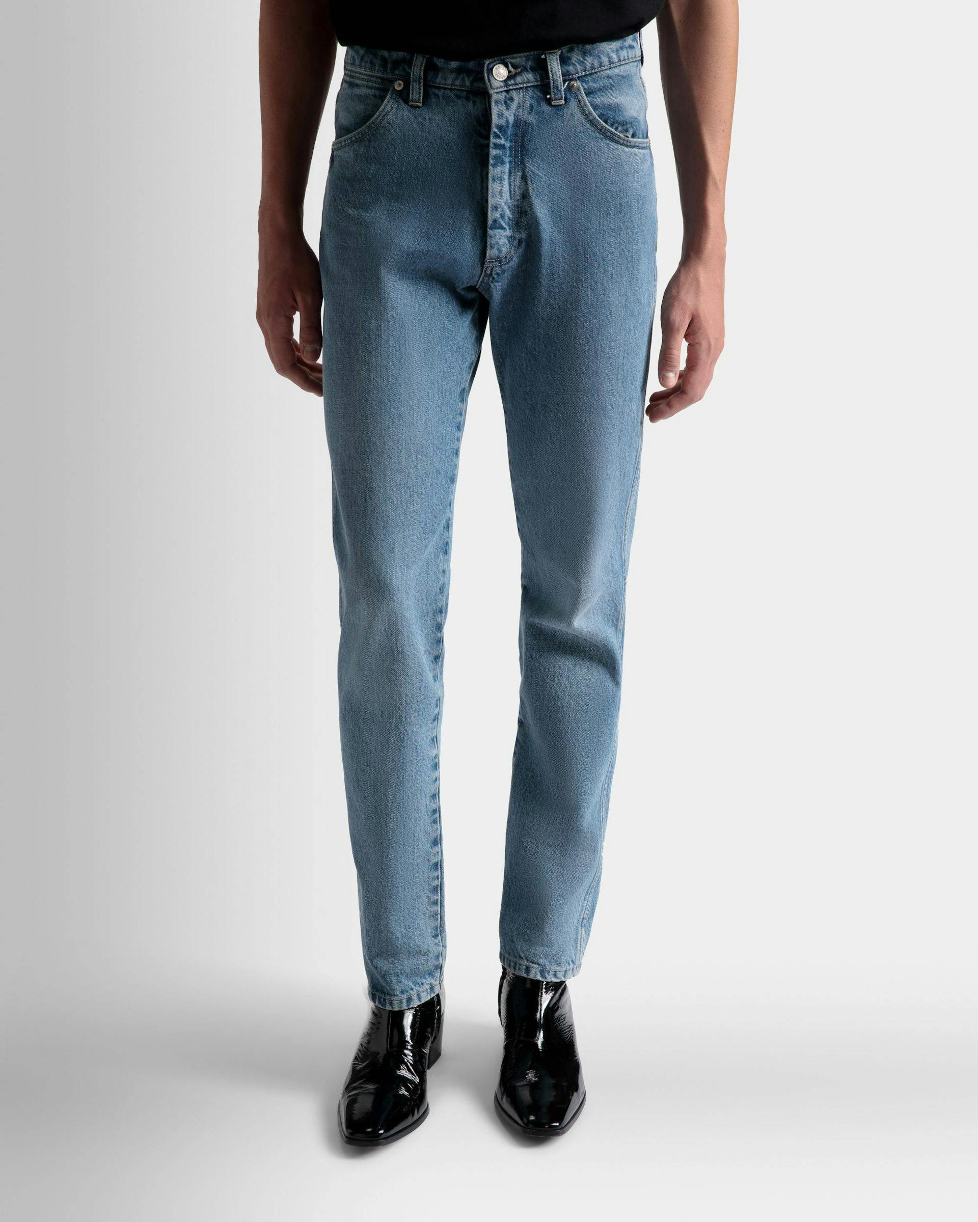 Straight Jeans In Light Blue Denim - Men's - Bally - 03