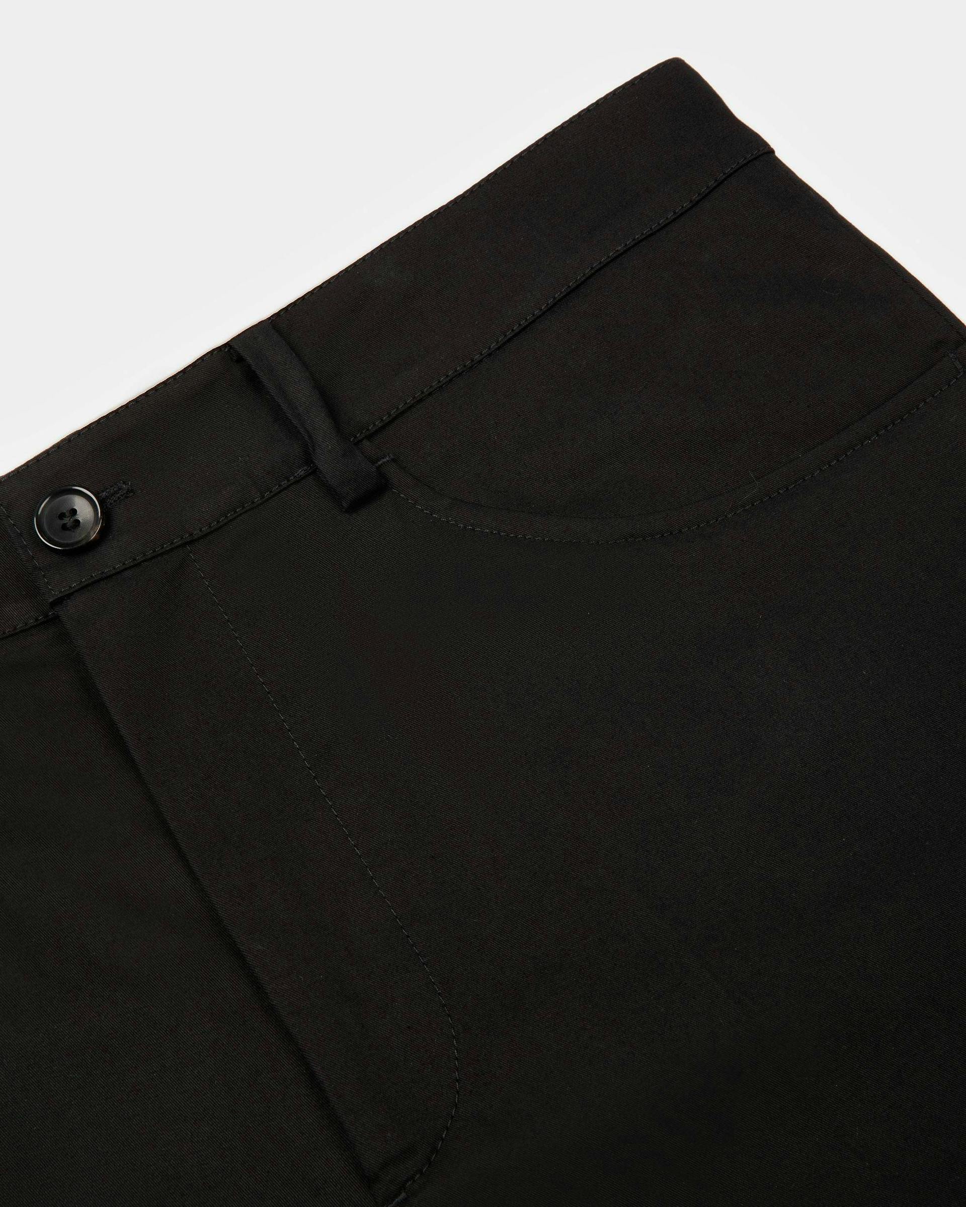 Cotton Mix Trousers In Black - Men's - Bally - 02
