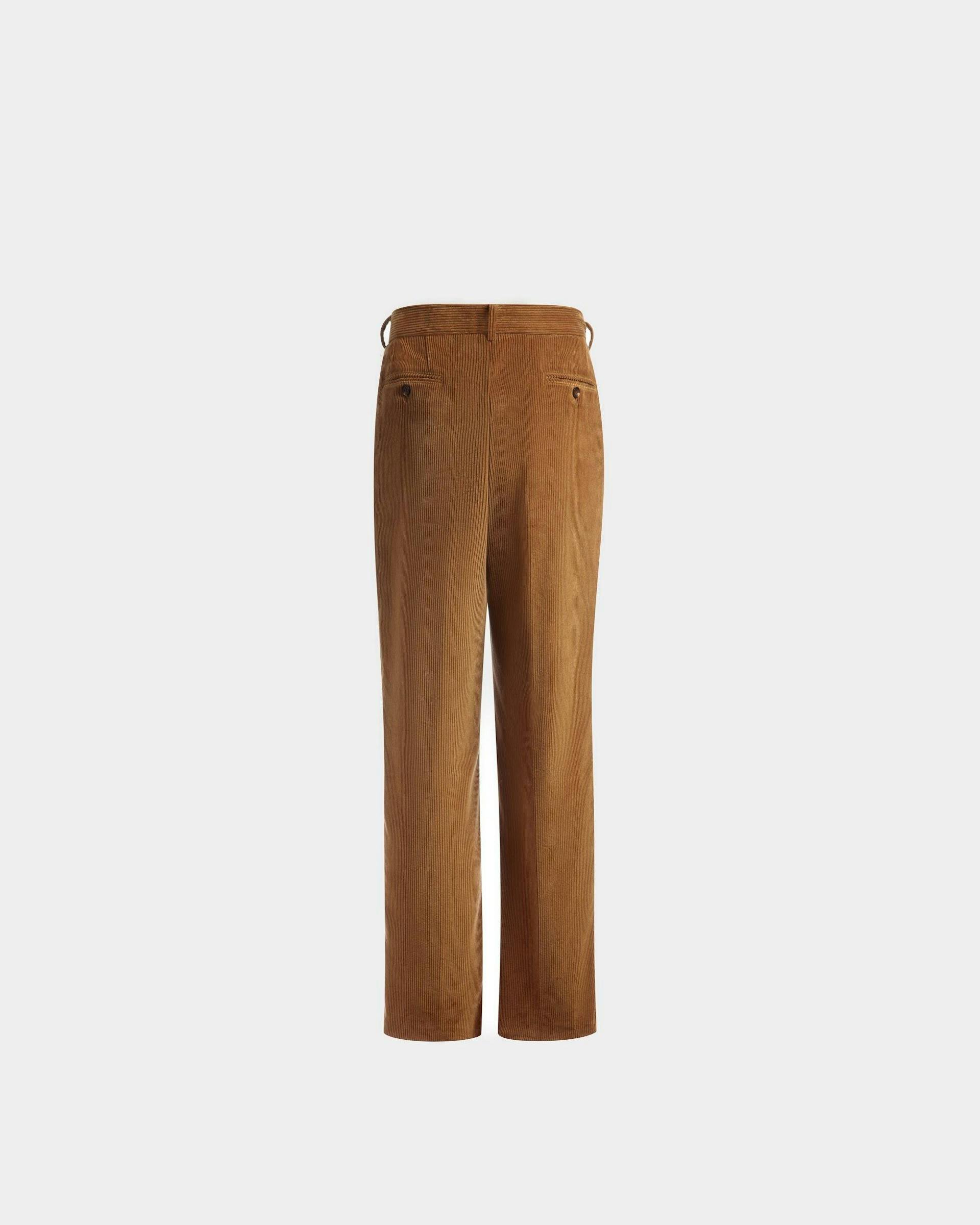 Corduroy Tailored Pants In Camel Cotton - Men's - Bally - 07