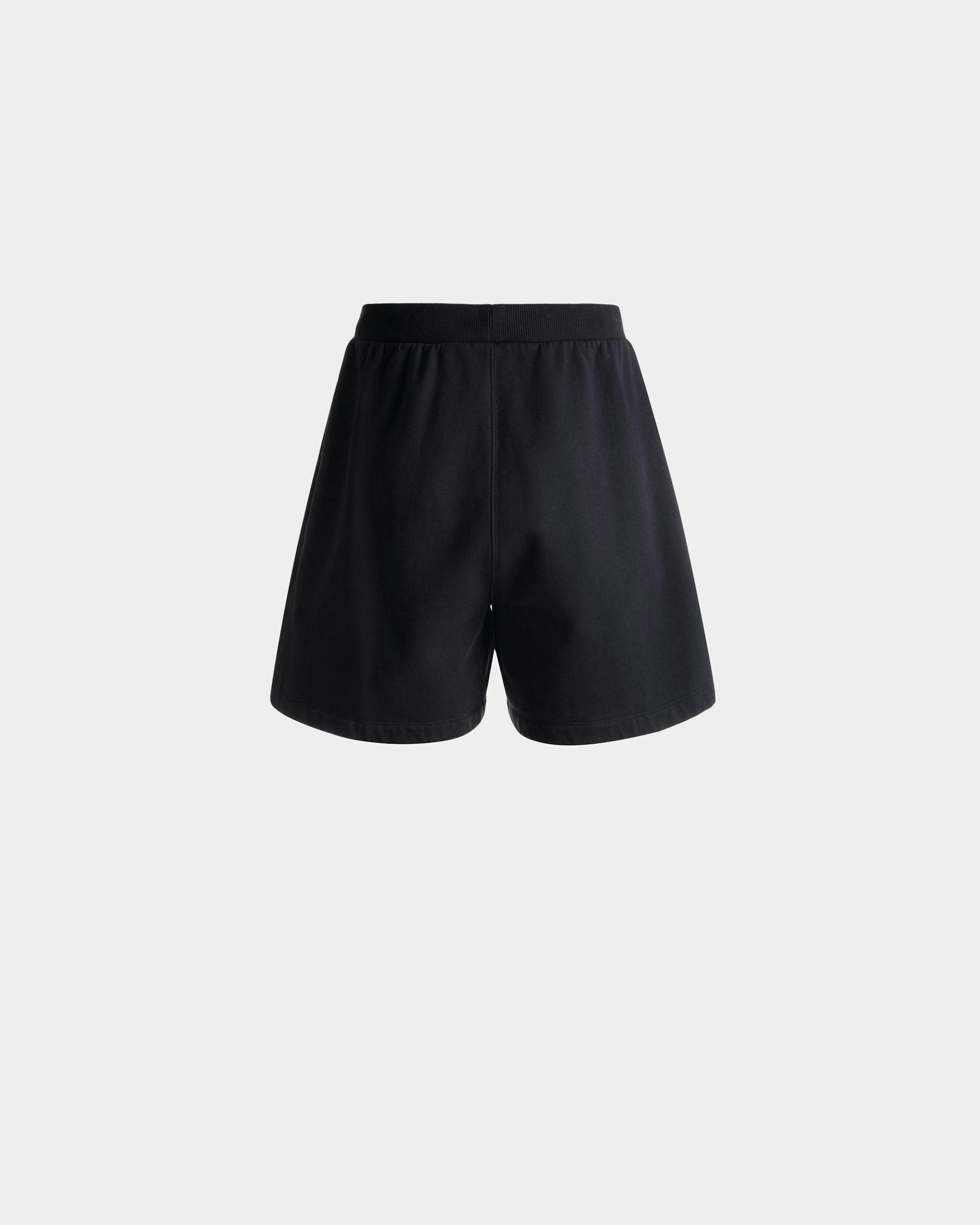Sweatpant Shorts In Midnight Cotton - Men's - Bally - 06